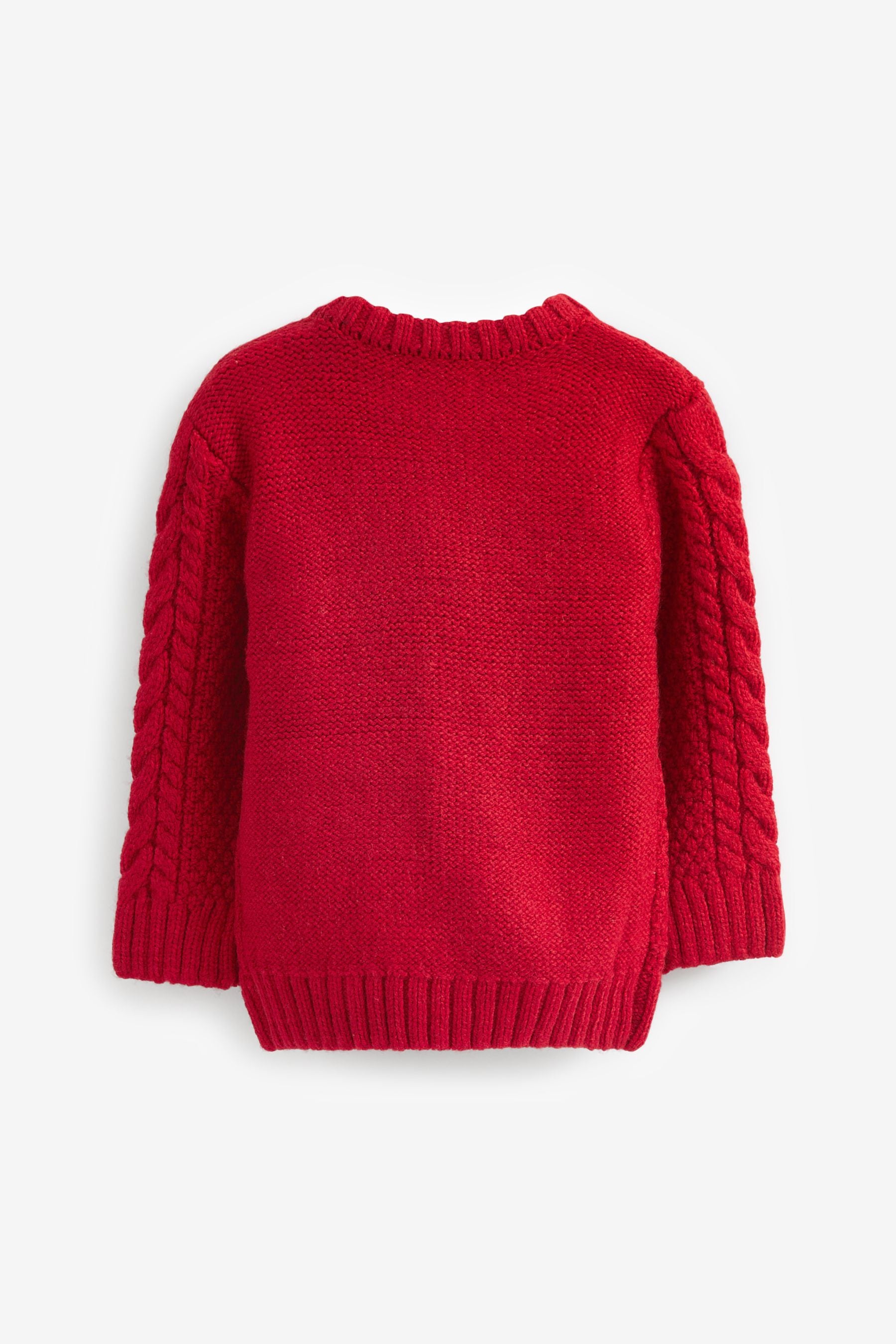 Red Cable Crew Jumper (3mths-7yrs)