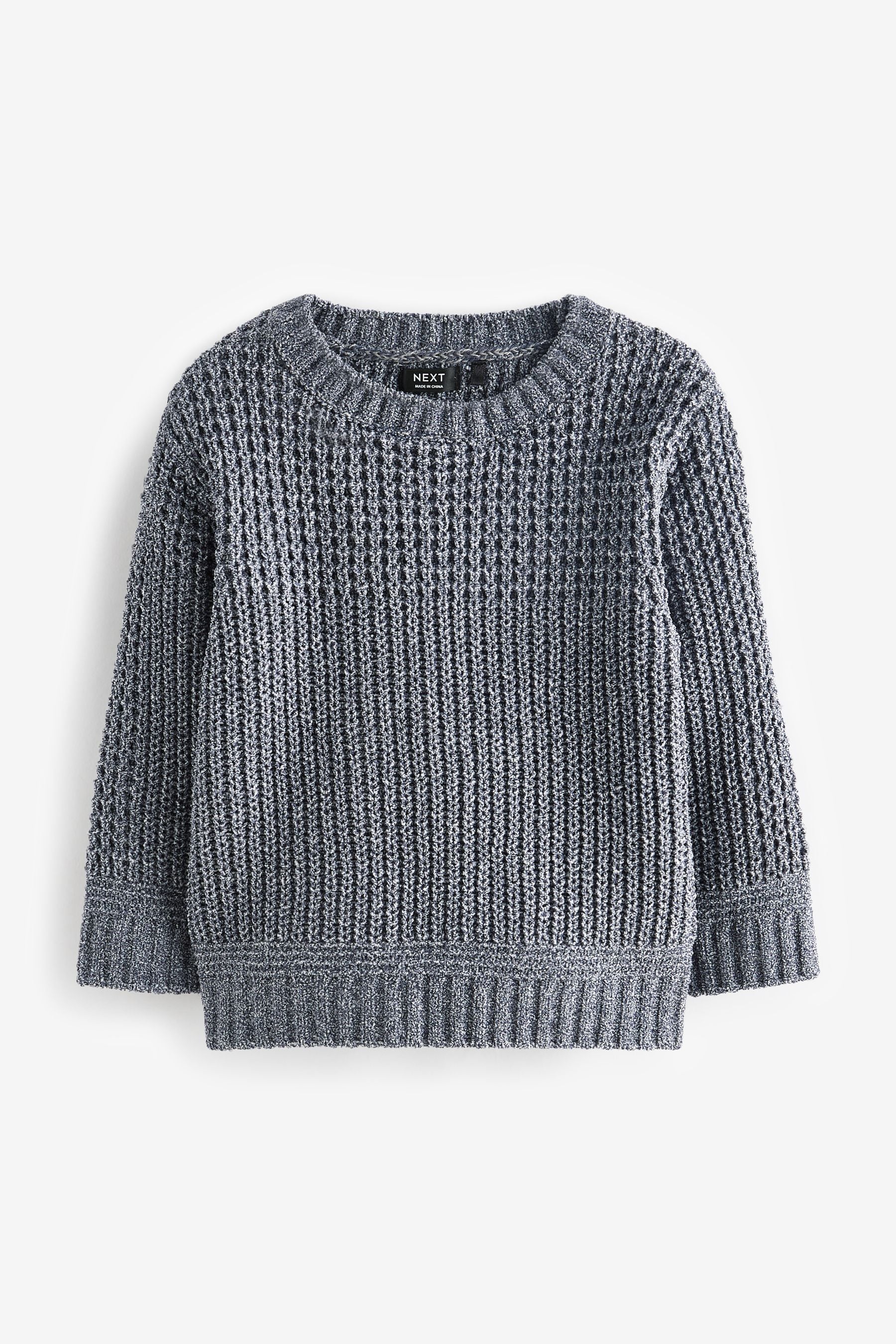 Blue Chenille Crew Jumper (3mths-7yrs)