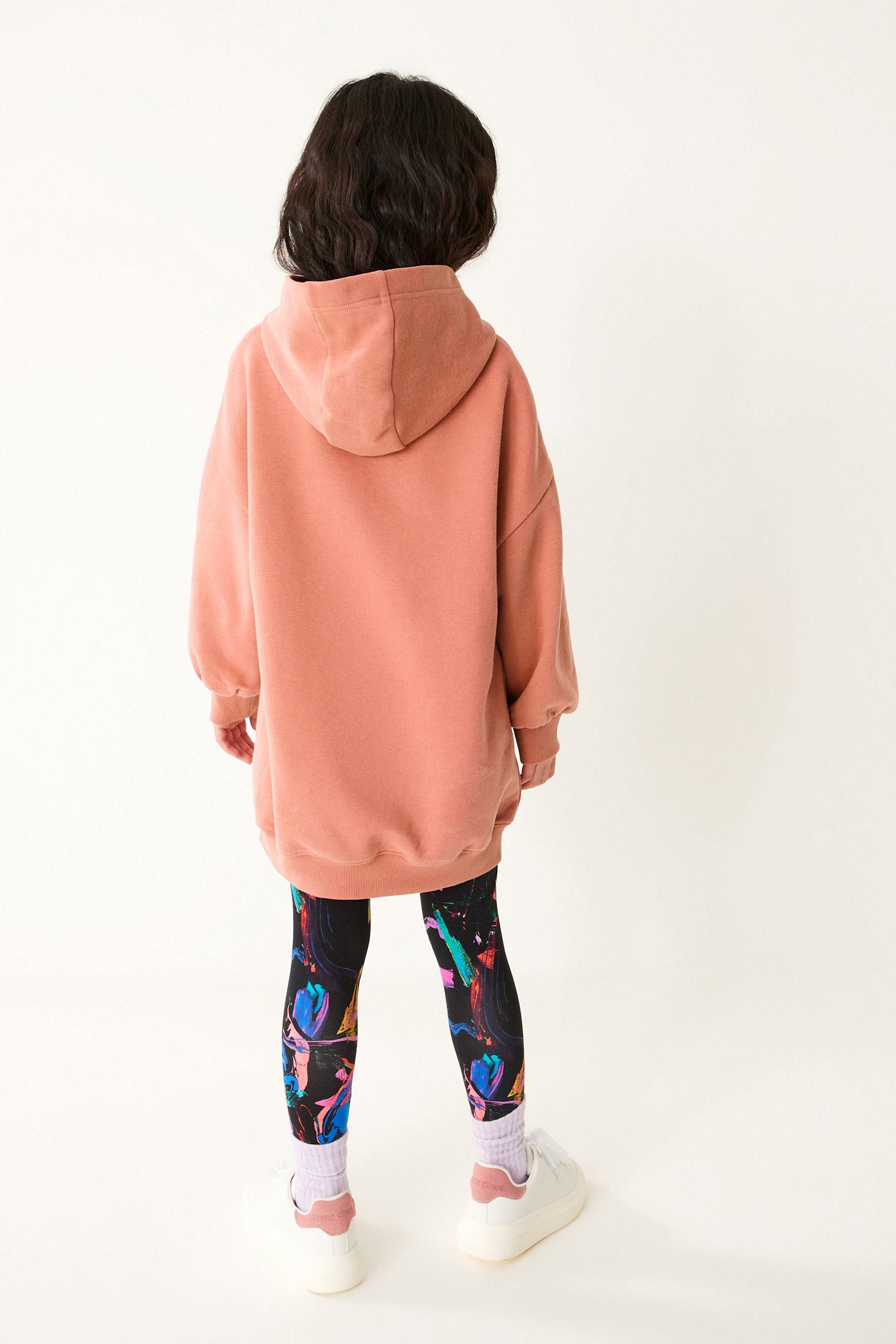 Rust Brown Longline Hoodie (3-16yrs)