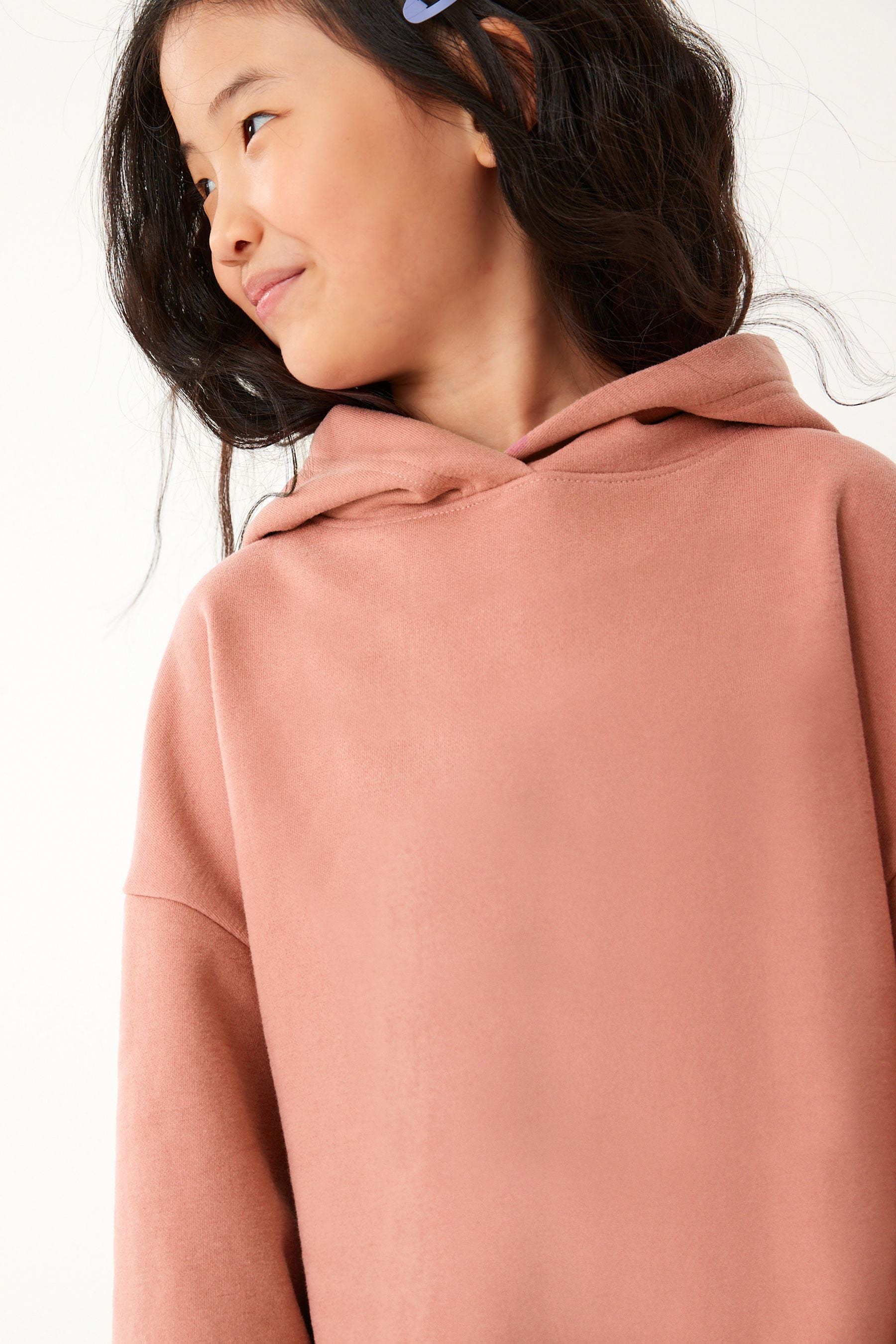 Rust Brown Longline Hoodie (3-16yrs)