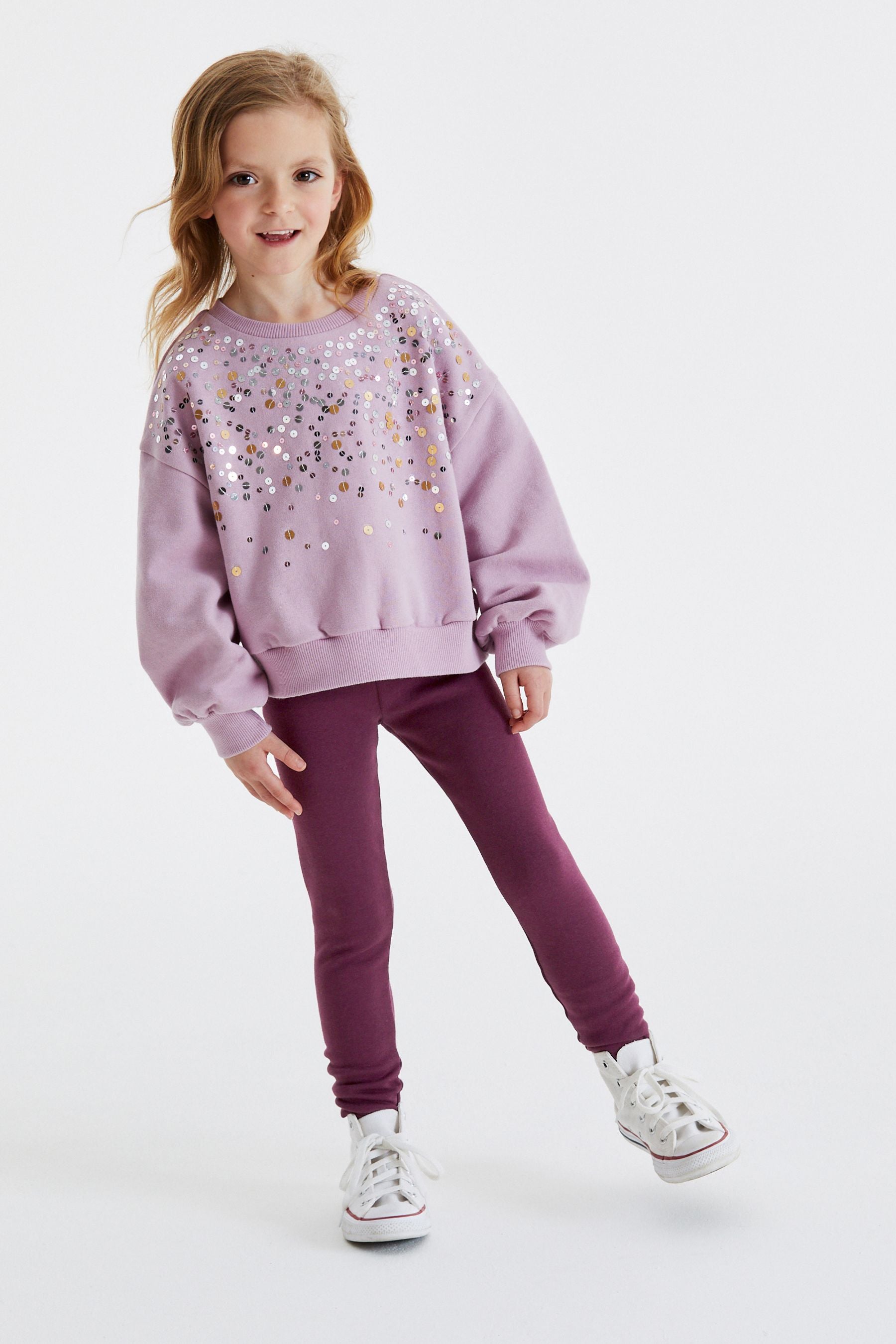 Berry Red Cosy Fleece Lined Leggings (3-16yrs)