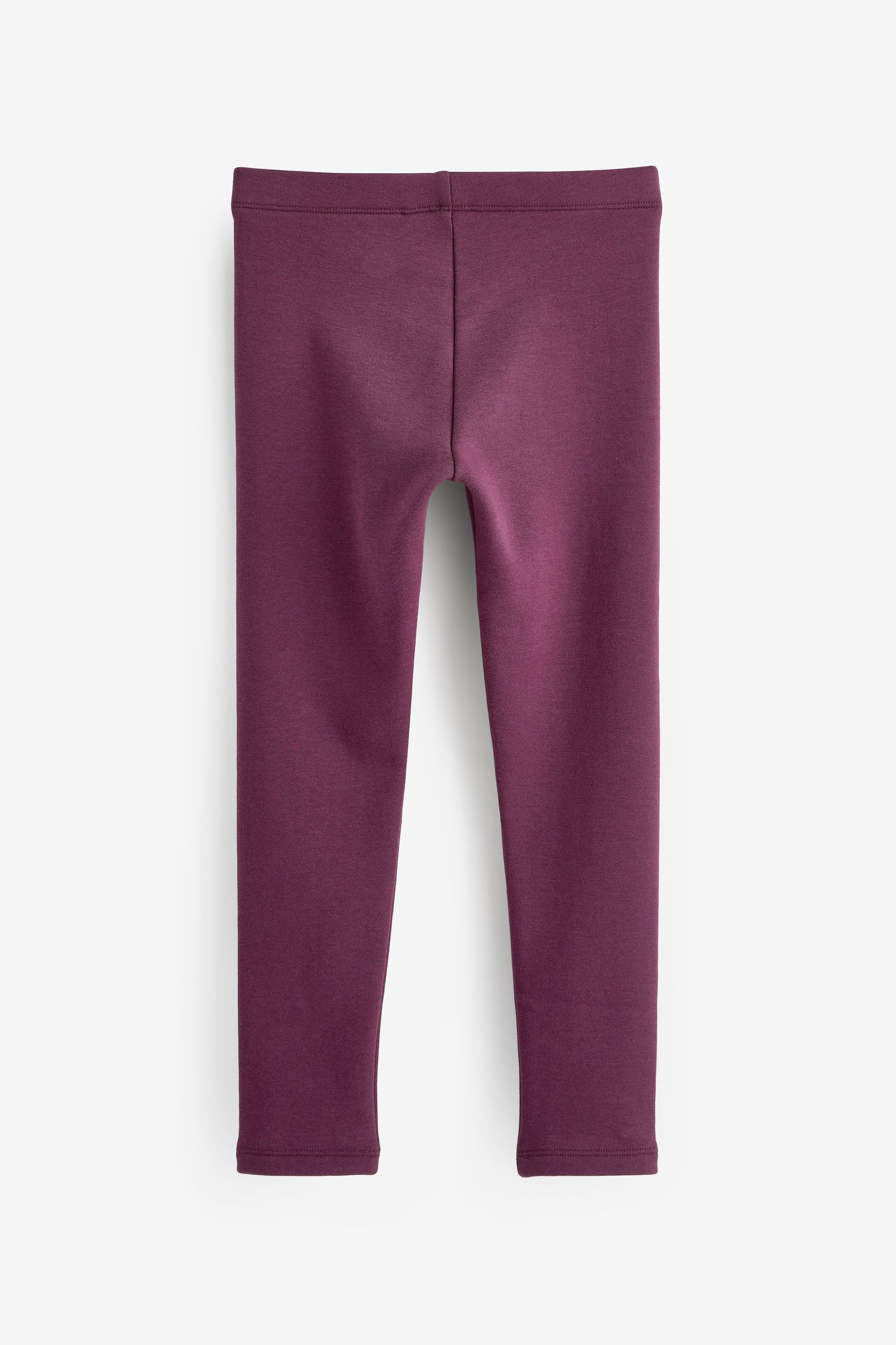 Berry Red Cosy Fleece Lined Leggings (3-16yrs)