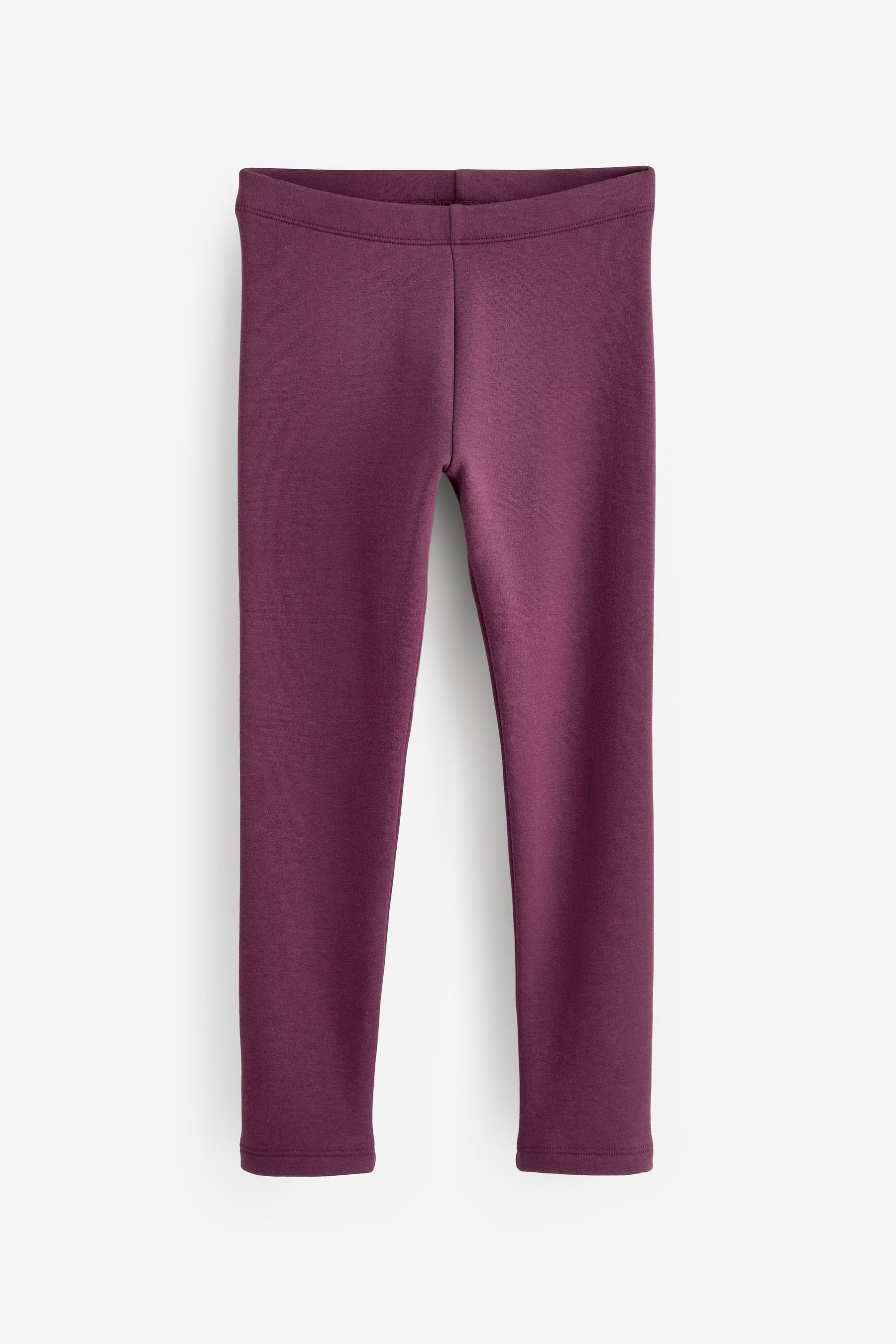 Berry Red Cosy Fleece Lined Leggings (3-16yrs)