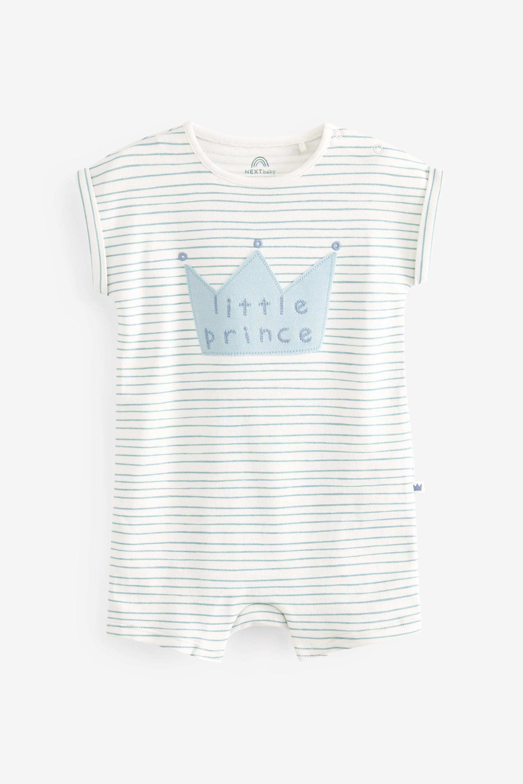 Blue Little Prince Jersey Baby Romper