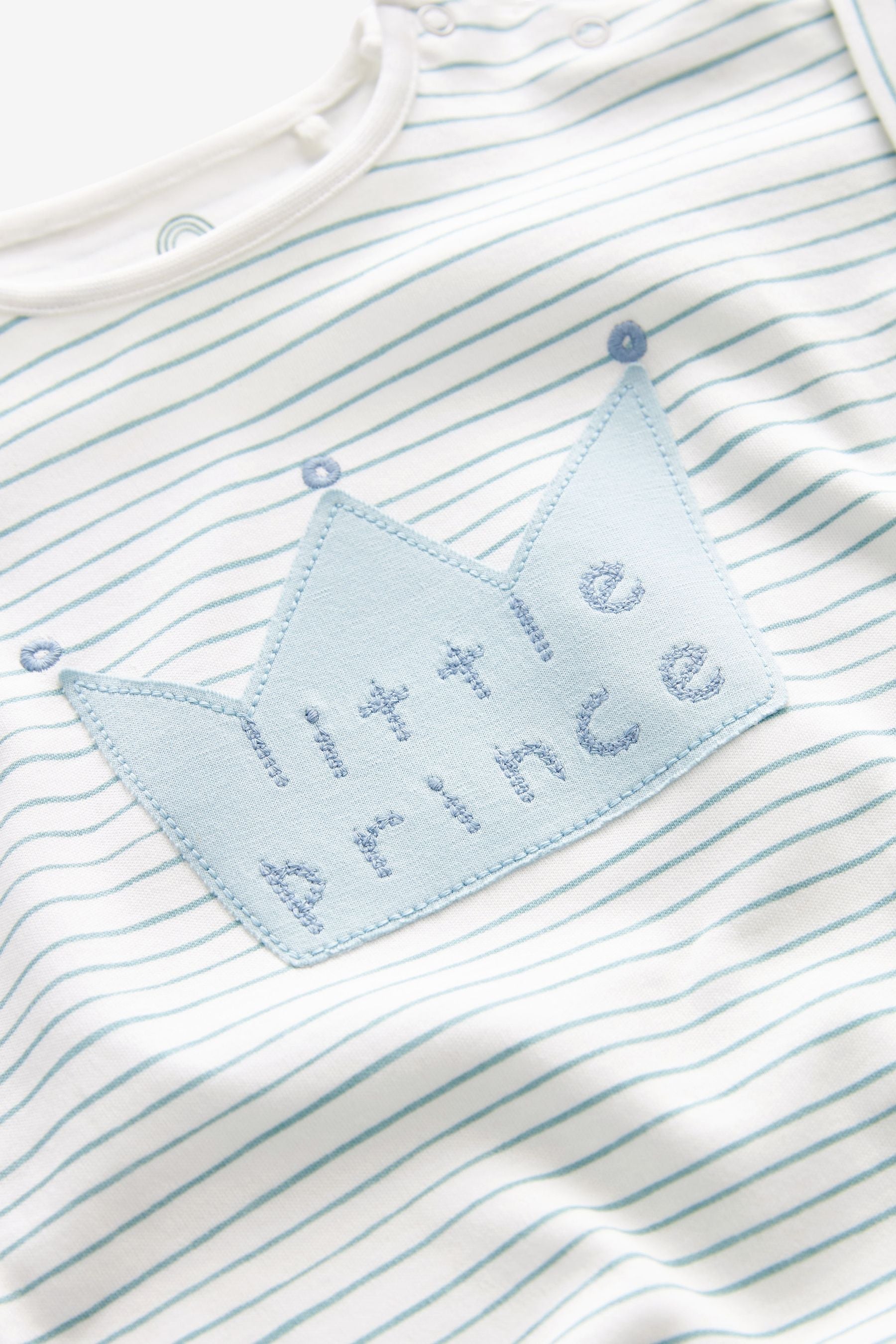 Blue Little Prince Jersey Baby Romper