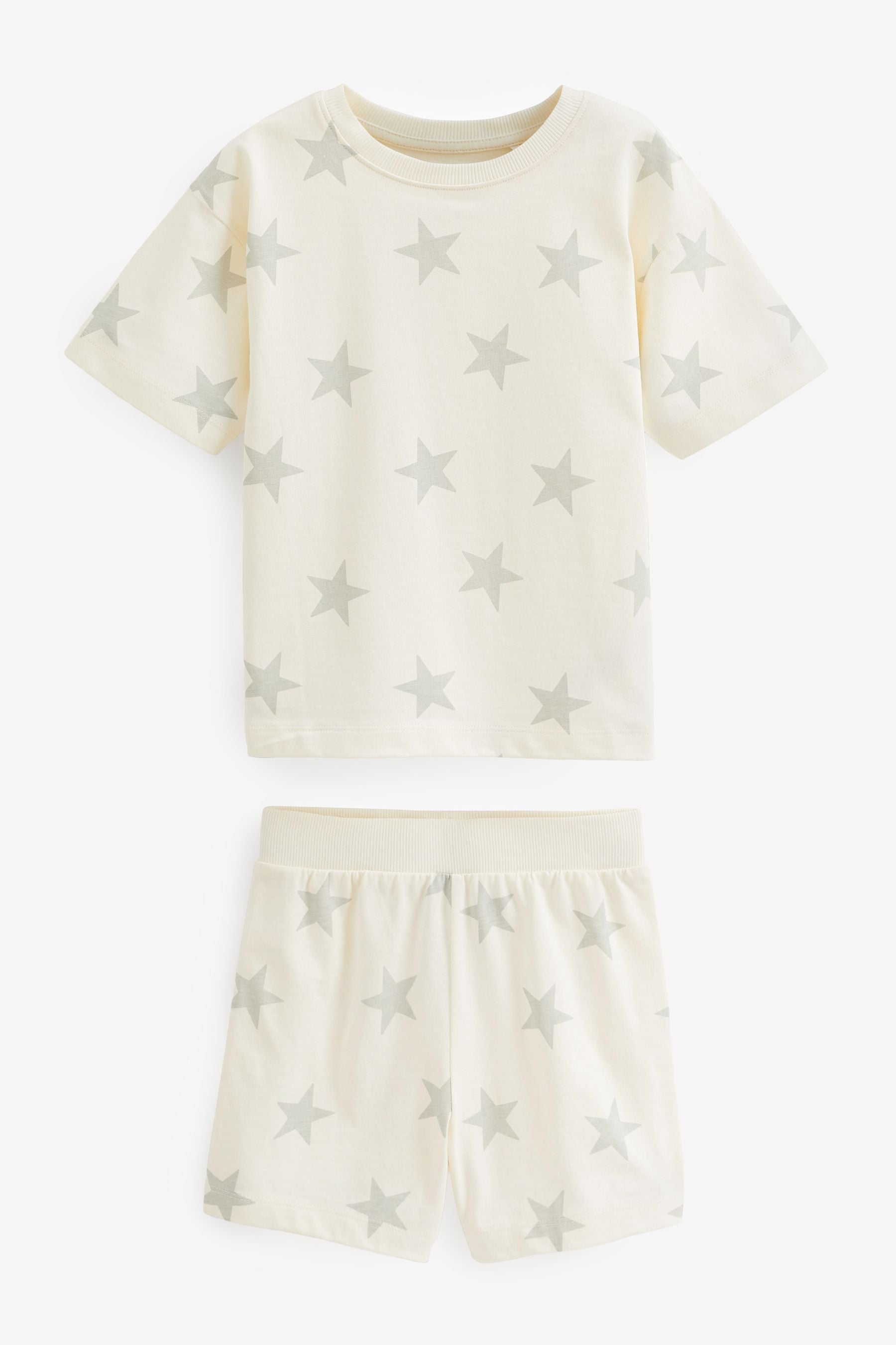 Neutral Star 3 Pack Short Pyjamas (9mths-12yrs)