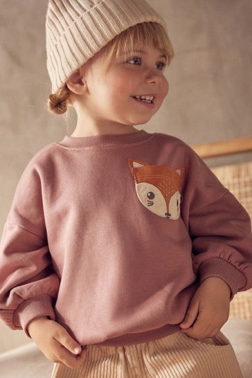 Purple Fox Sweatshirt (3mths-7yrs)