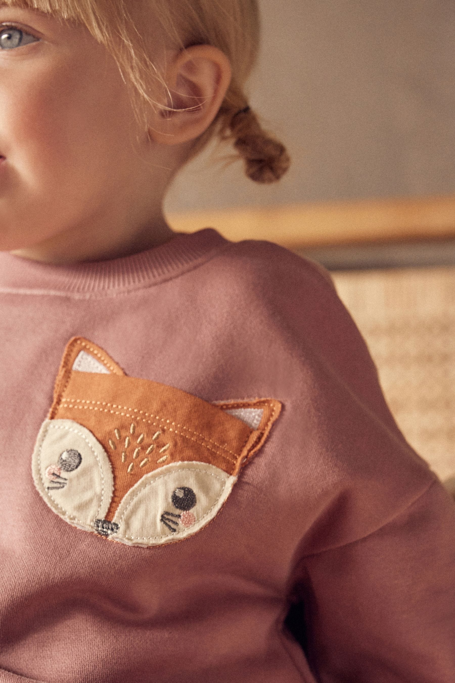 Purple Fox Sweatshirt (3mths-7yrs)