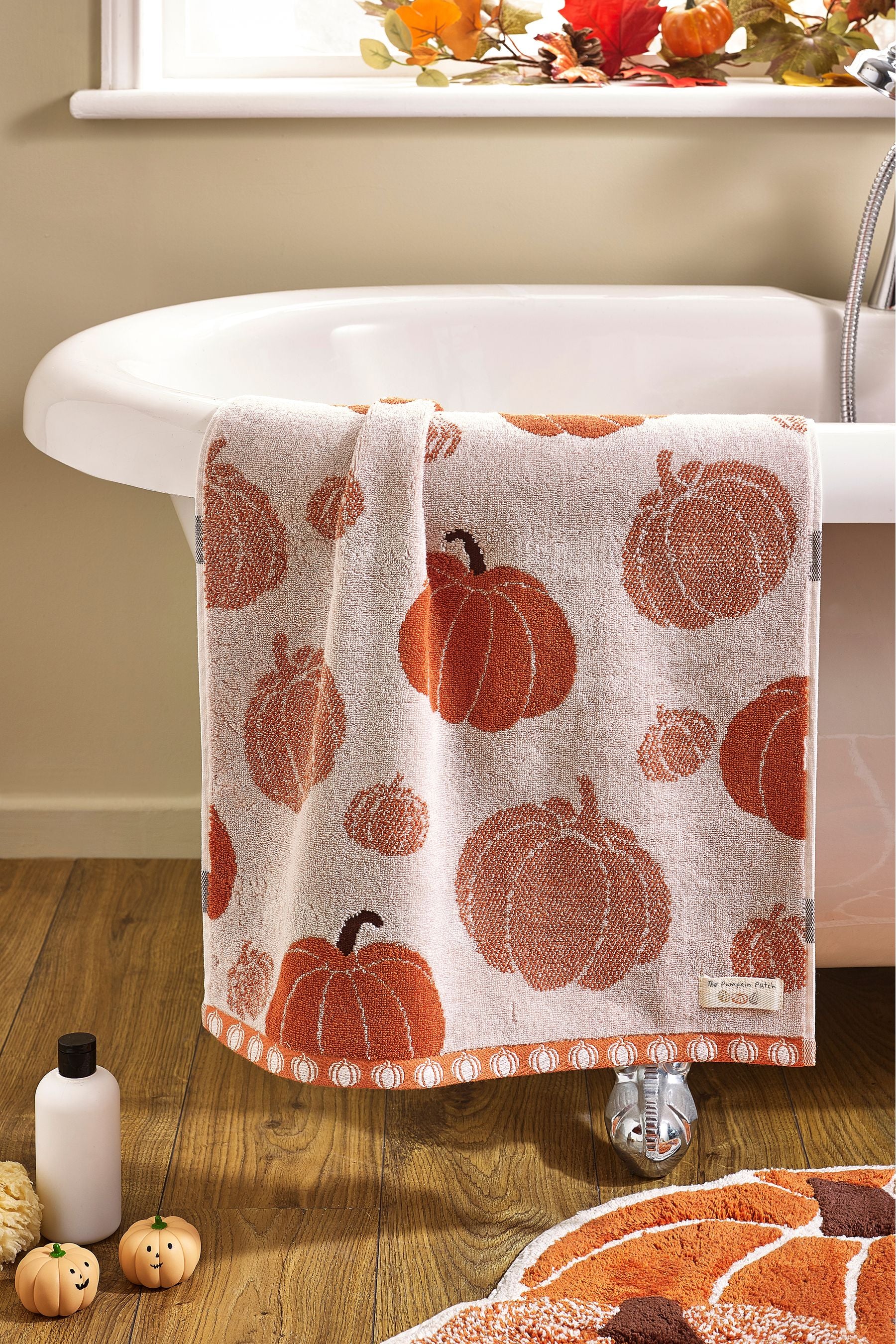 Orange Pumpkins Towel