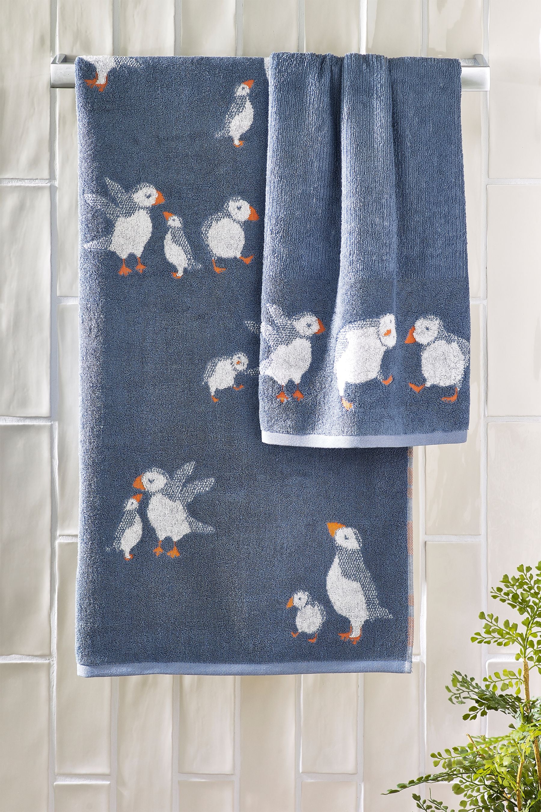 Blue Puffin 100% Cotton 100% Cotton Towels