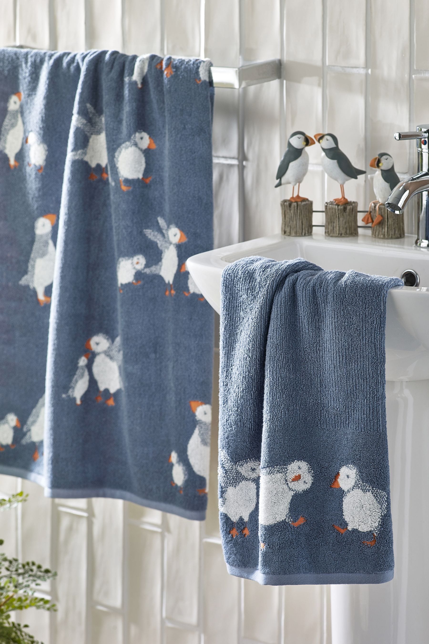 Blue Puffin 100% Cotton 100% Cotton Towels