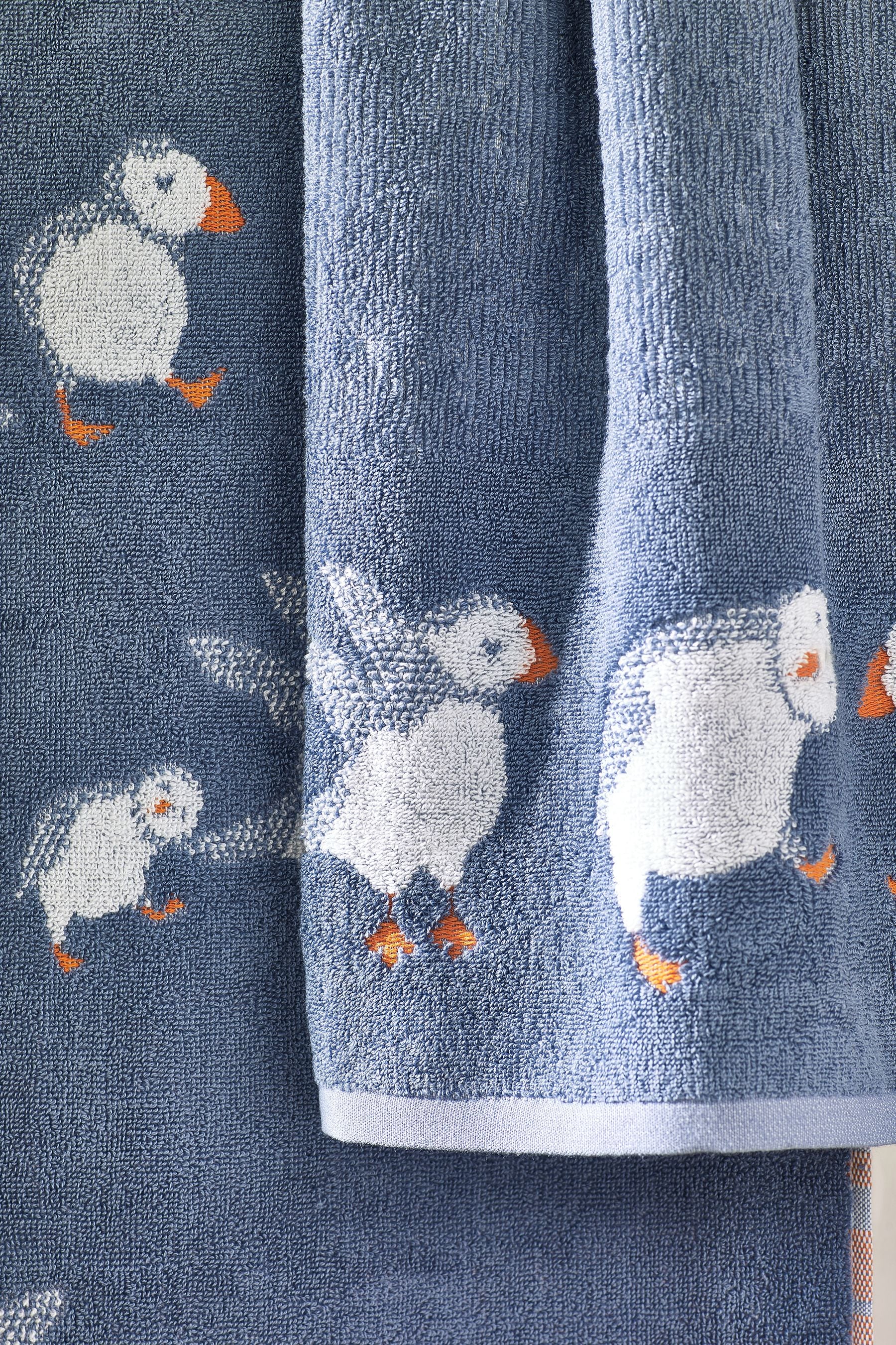 Blue Puffin 100% Cotton 100% Cotton Towels