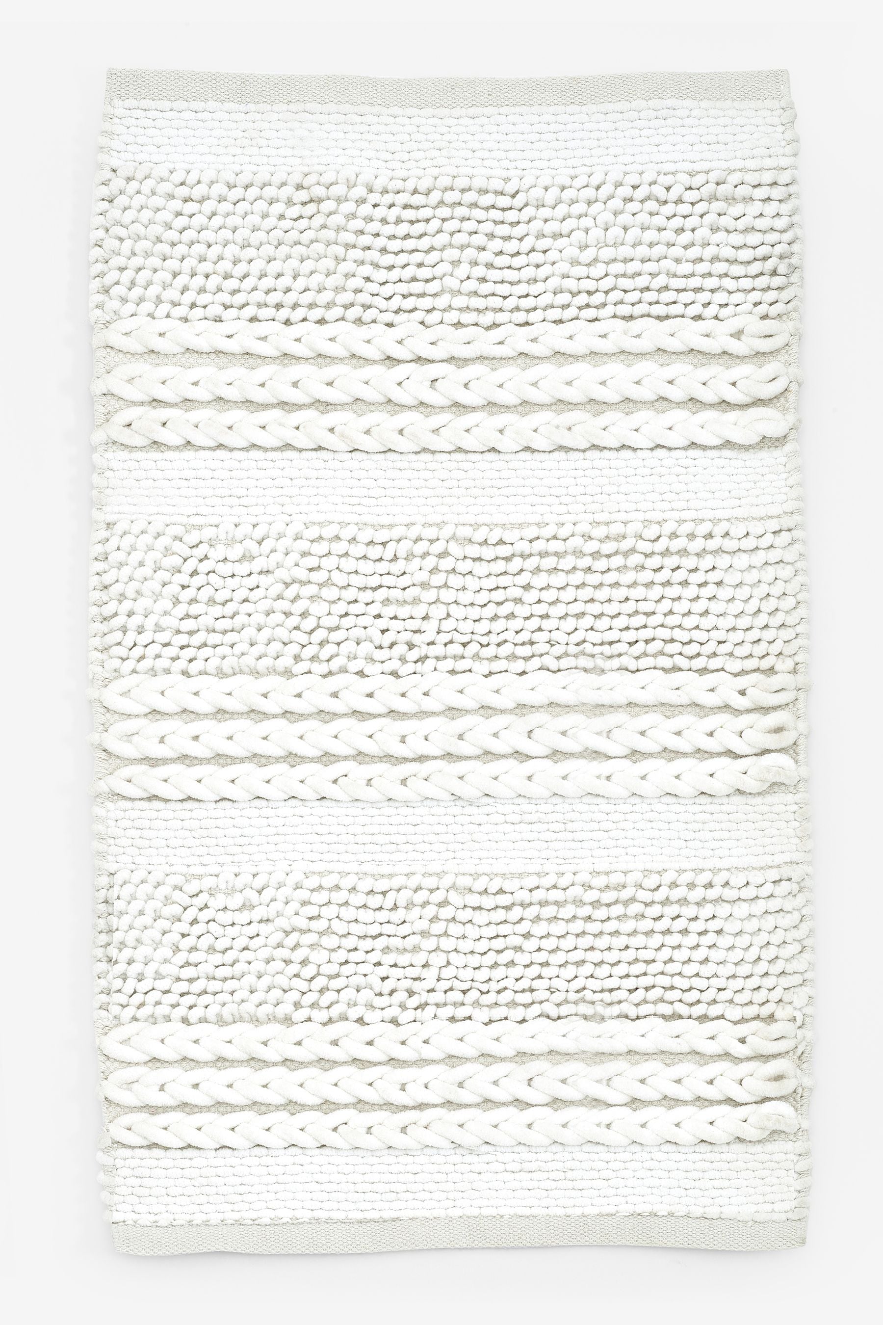 Natural Stripe Bath Mat