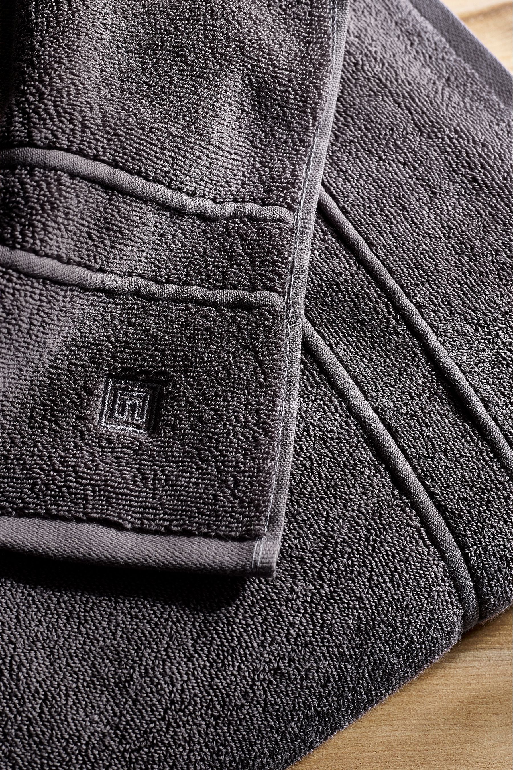 Charcoal Grey Supersoft Towels 100% Cotton