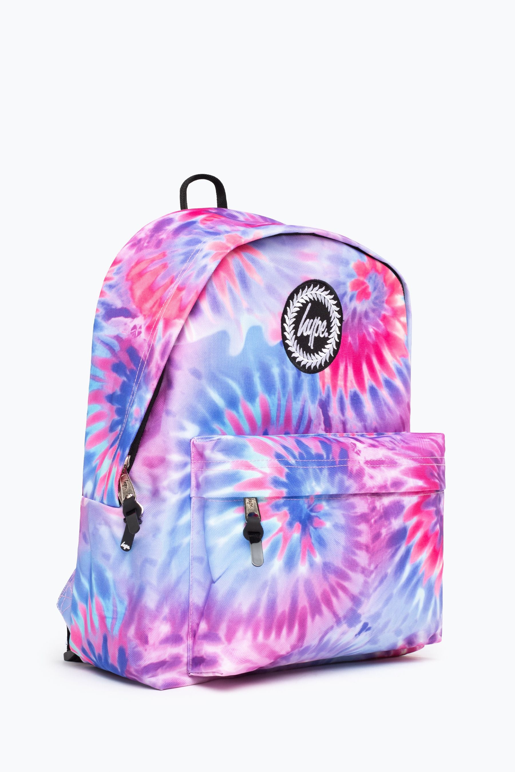 Blue Hype. Blue Multi Swirl Tie Dye Backpack