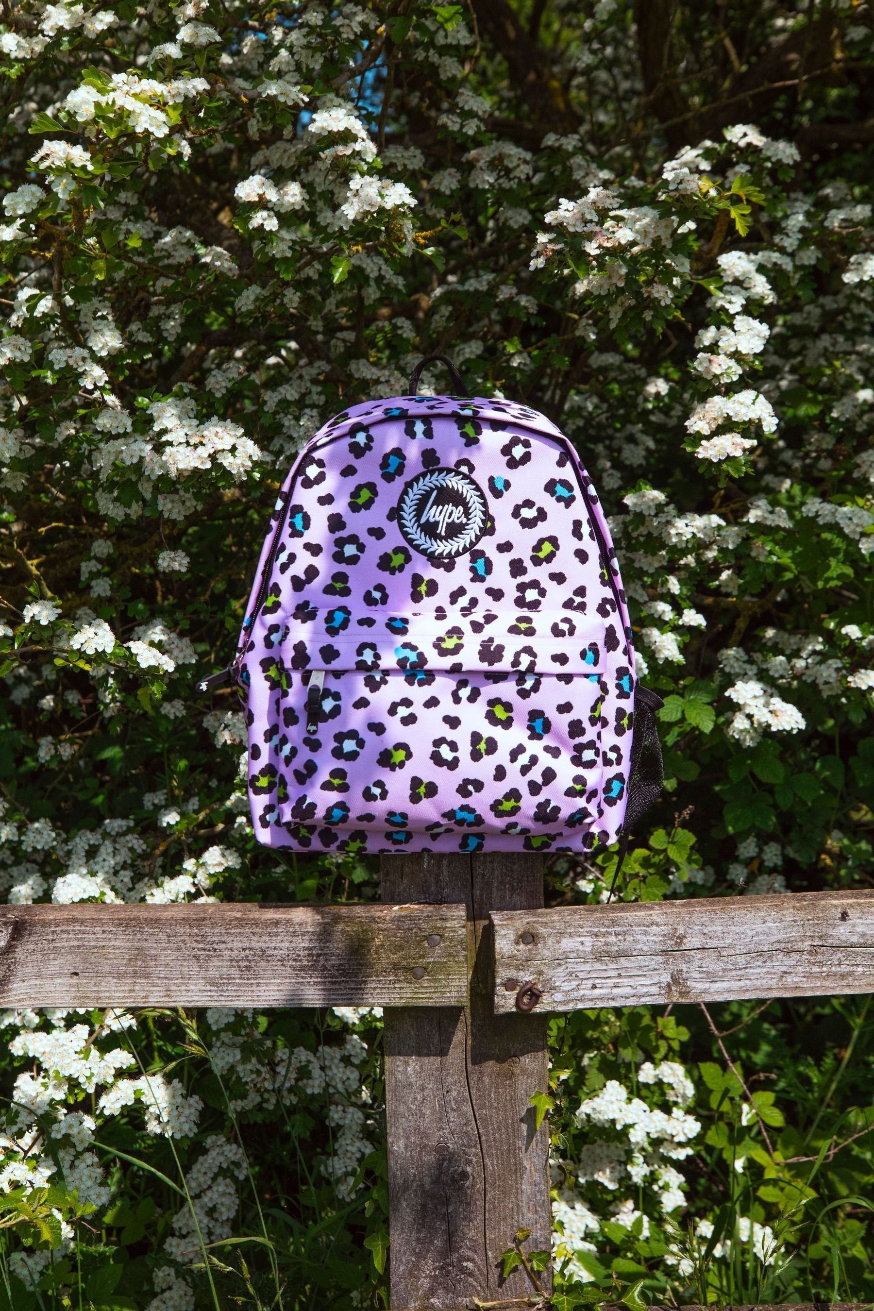 Purple Hype. Lilac Purple Leopard Backpack