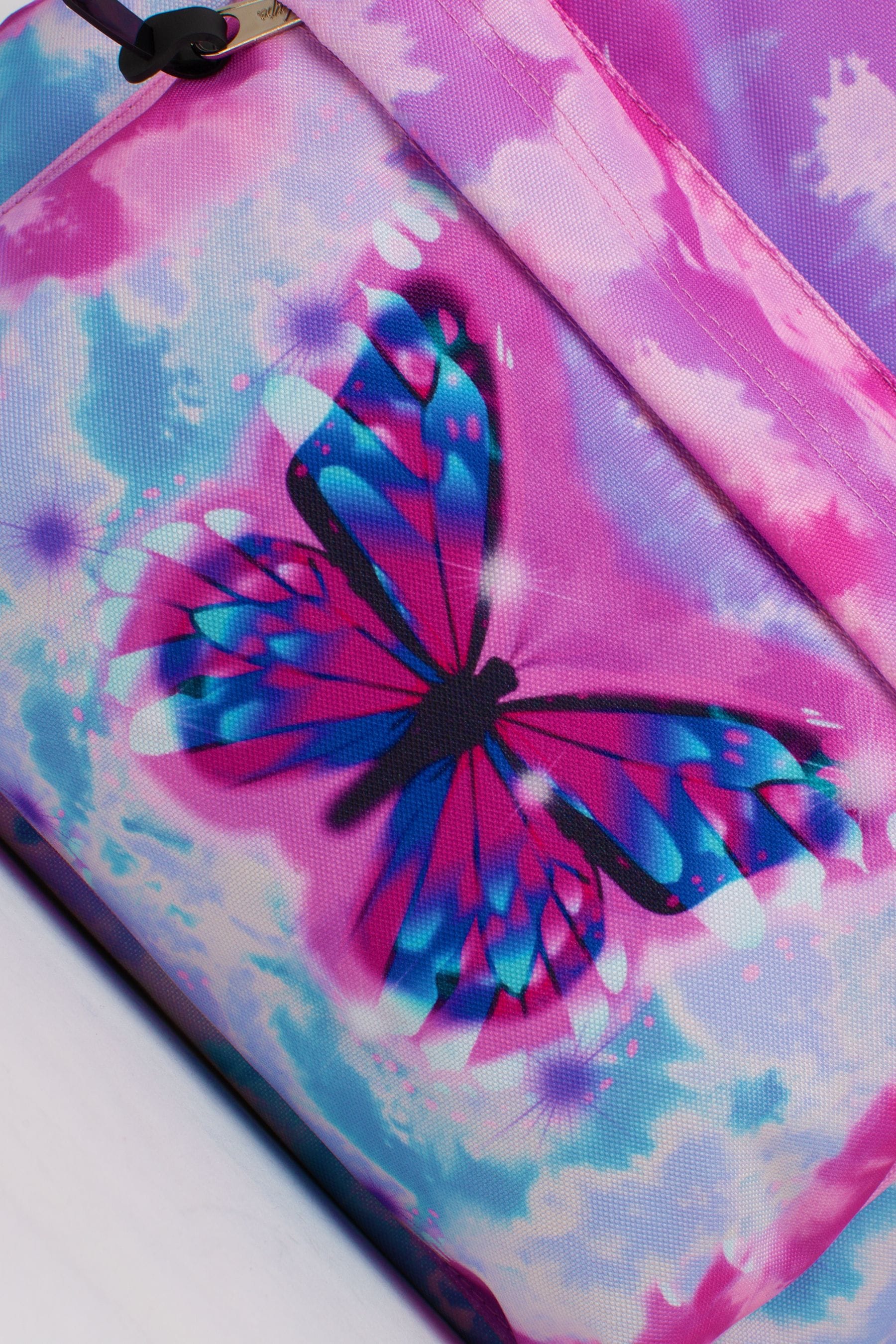 Pink Hype. Pink Gradient Skies Butterfly Backpack