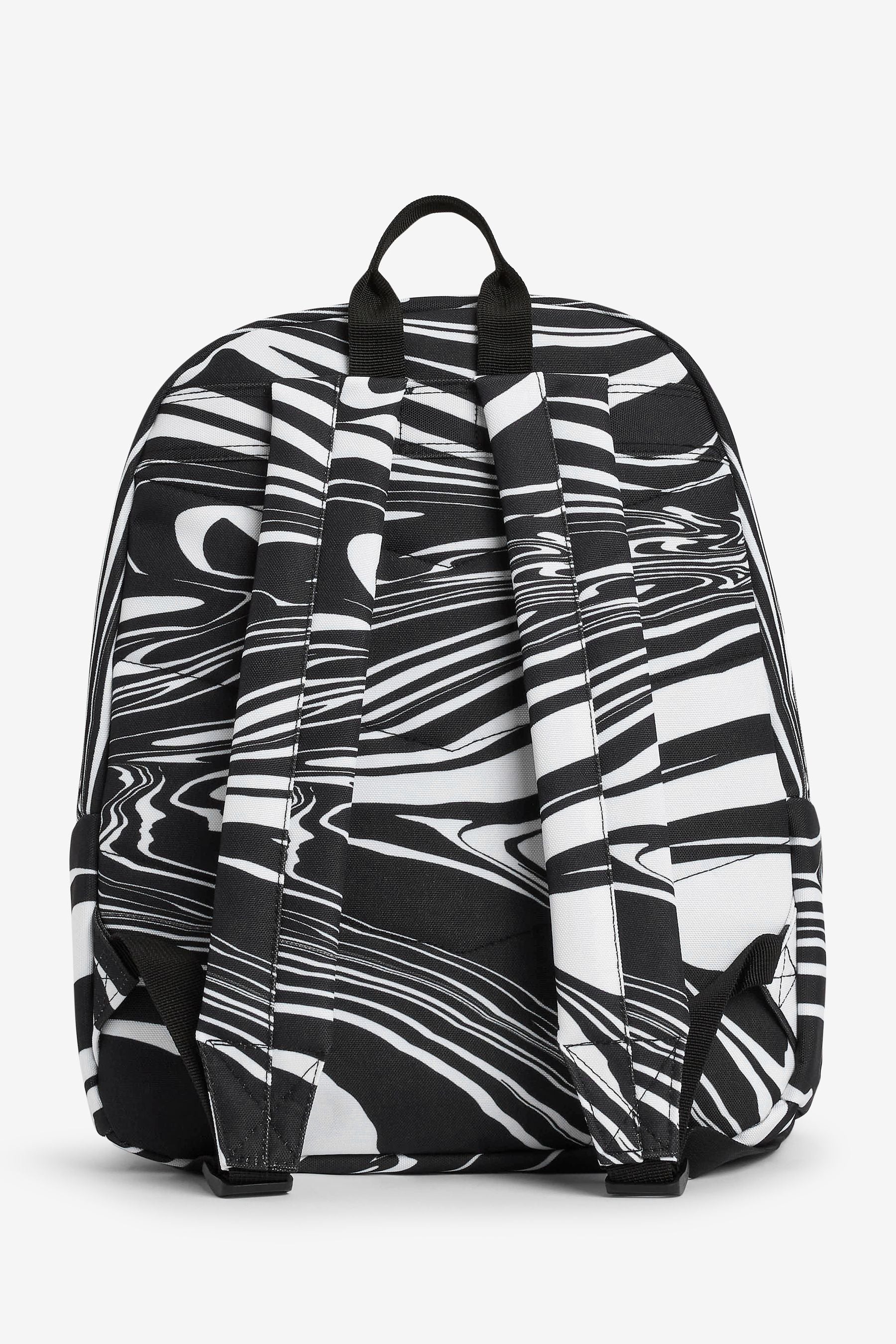 Black Hype. Mono Swirl Black Backpack