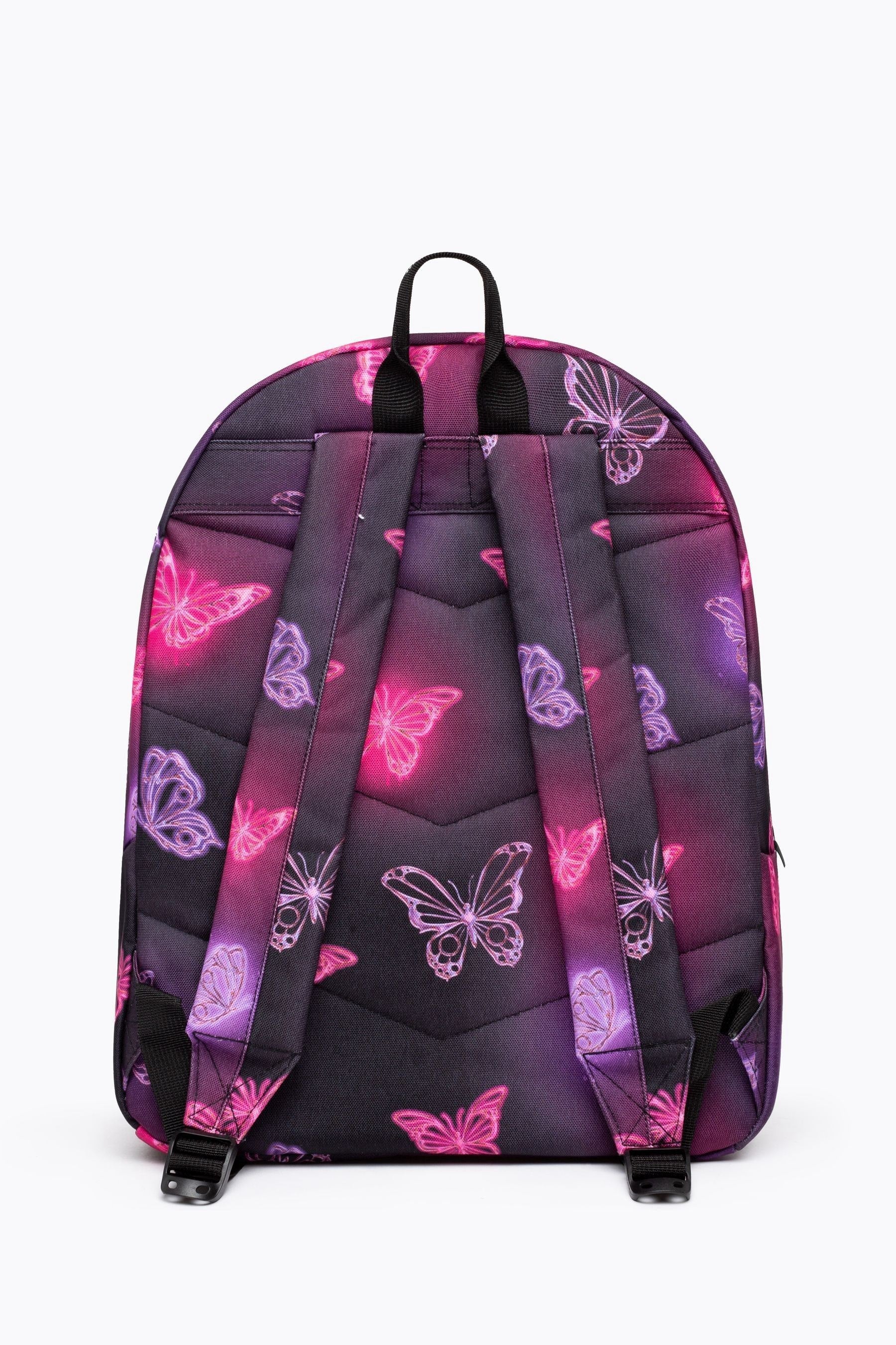 Pink Hype. Pink Chrome Glow Butterfly Backpack