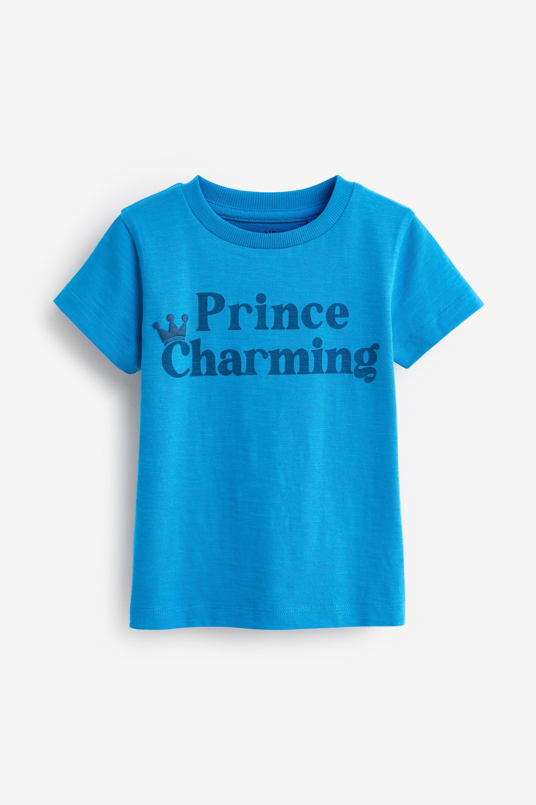 Blue Prince Charming Short Sleeves Slogan T-Shirt (3mths-7yrs)