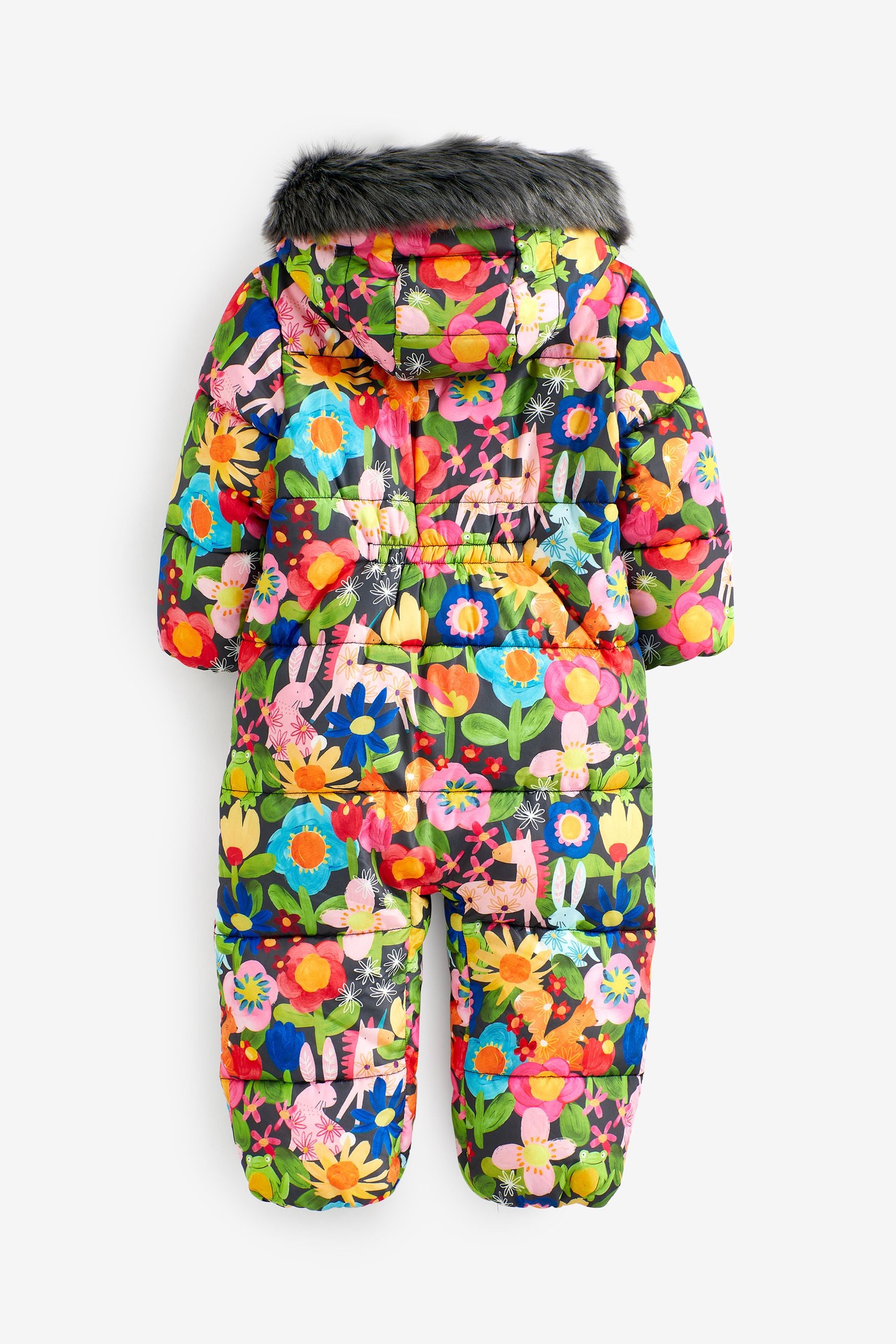 Multi Floral Shower Resistant Printed Snowsuit (3mths-7yrs)