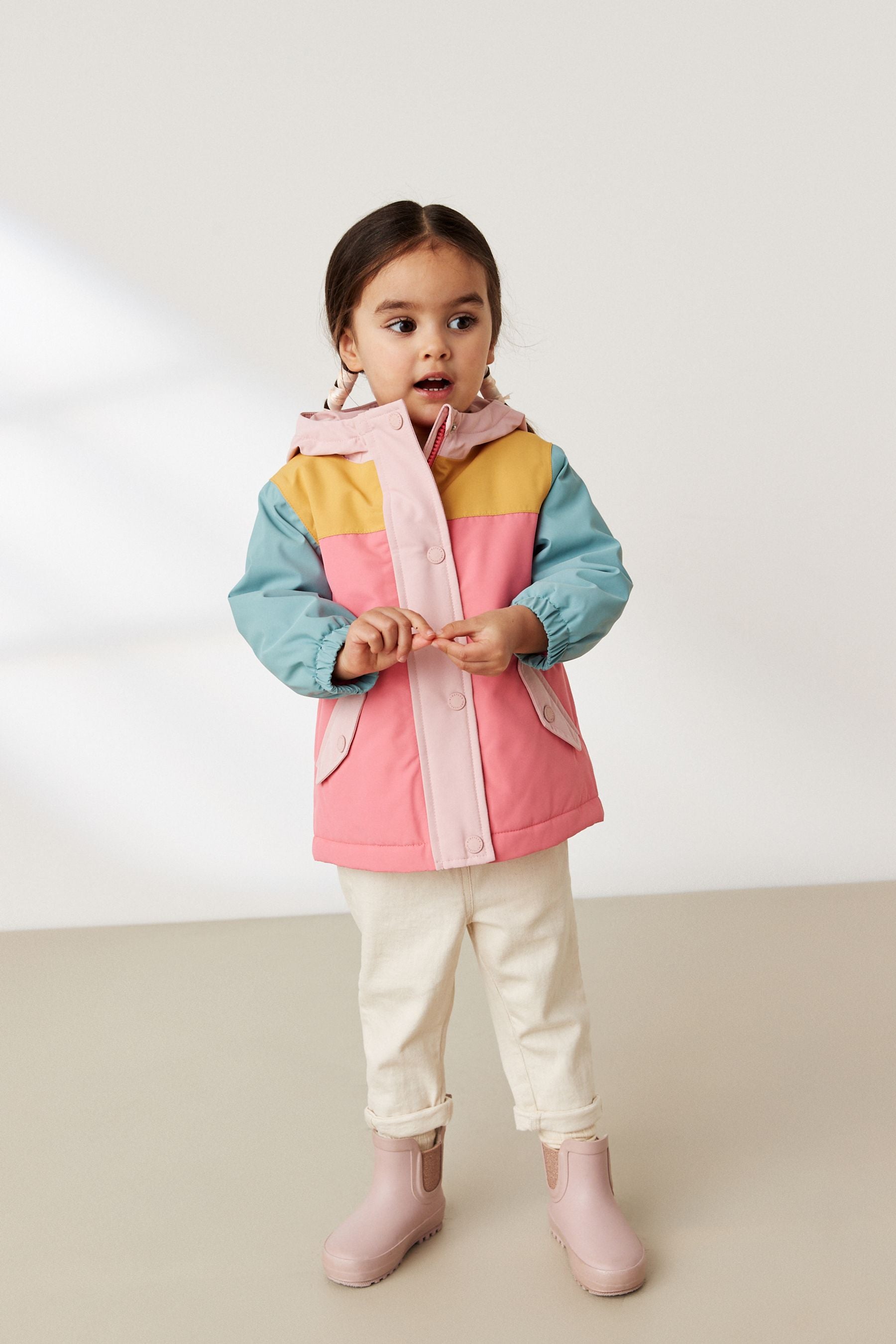 Multi Colourblock Waterproof Coat (6mths-7yrs)