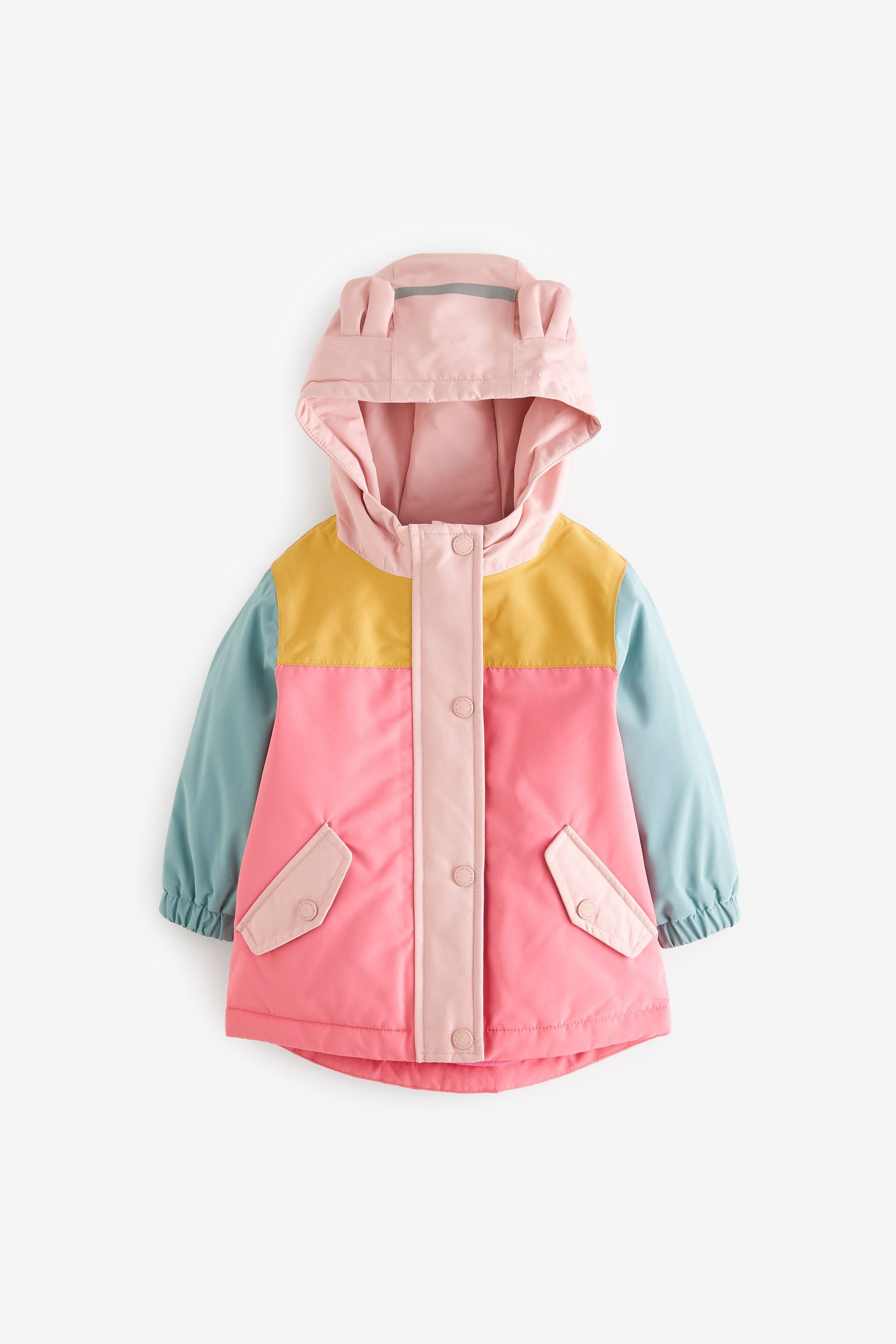 Multi Colourblock Waterproof Coat (6mths-7yrs)