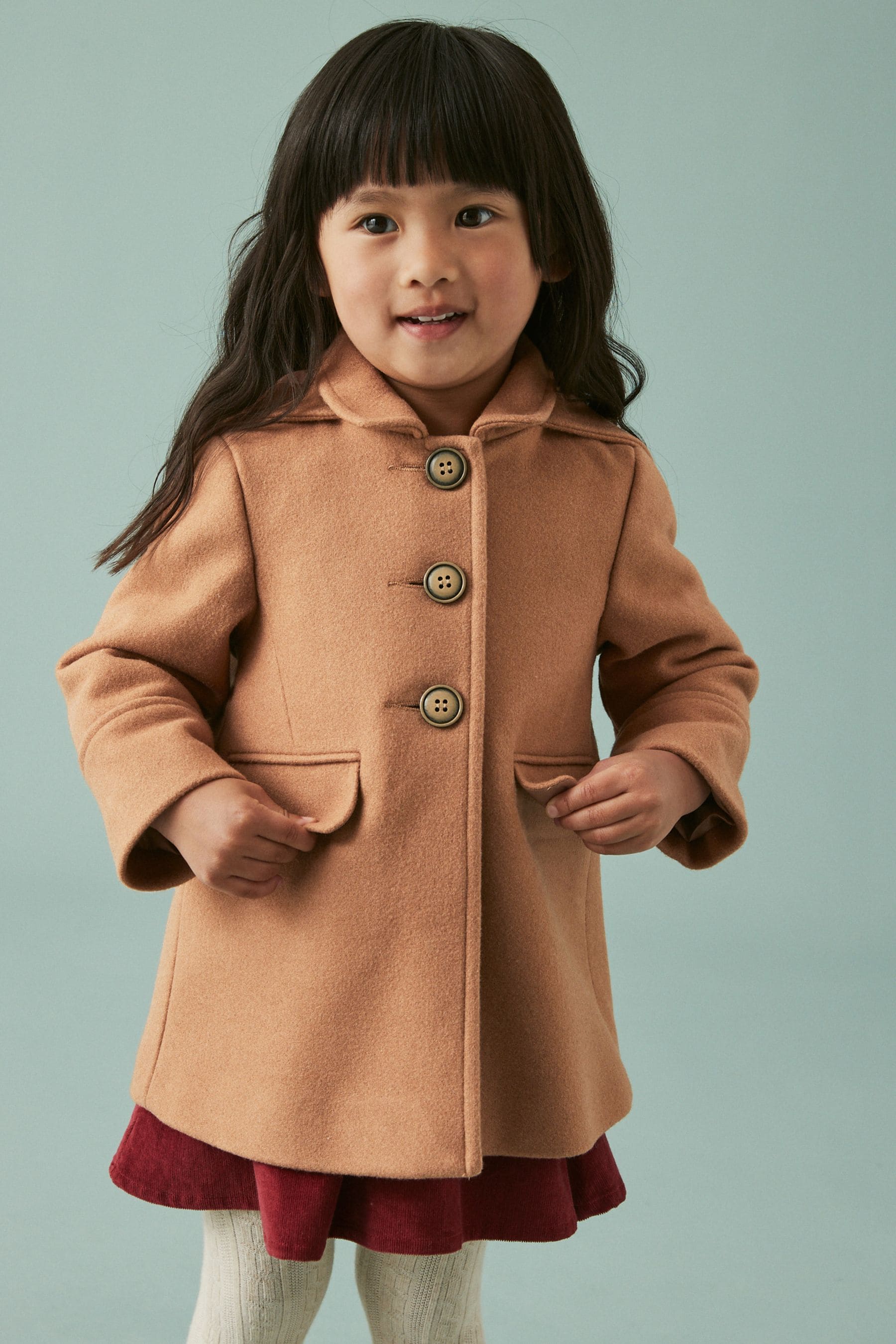 Camel Wool Mix Coat (3mths-7yrs)