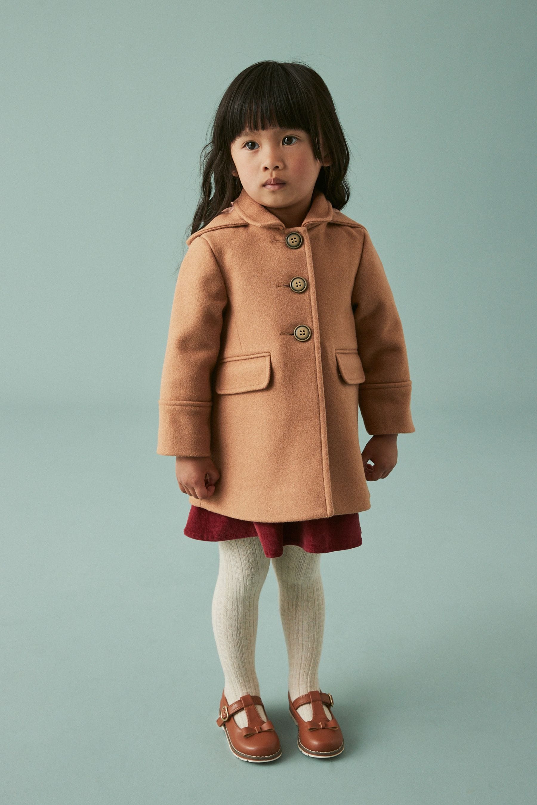 Camel Wool Mix Coat (3mths-7yrs)