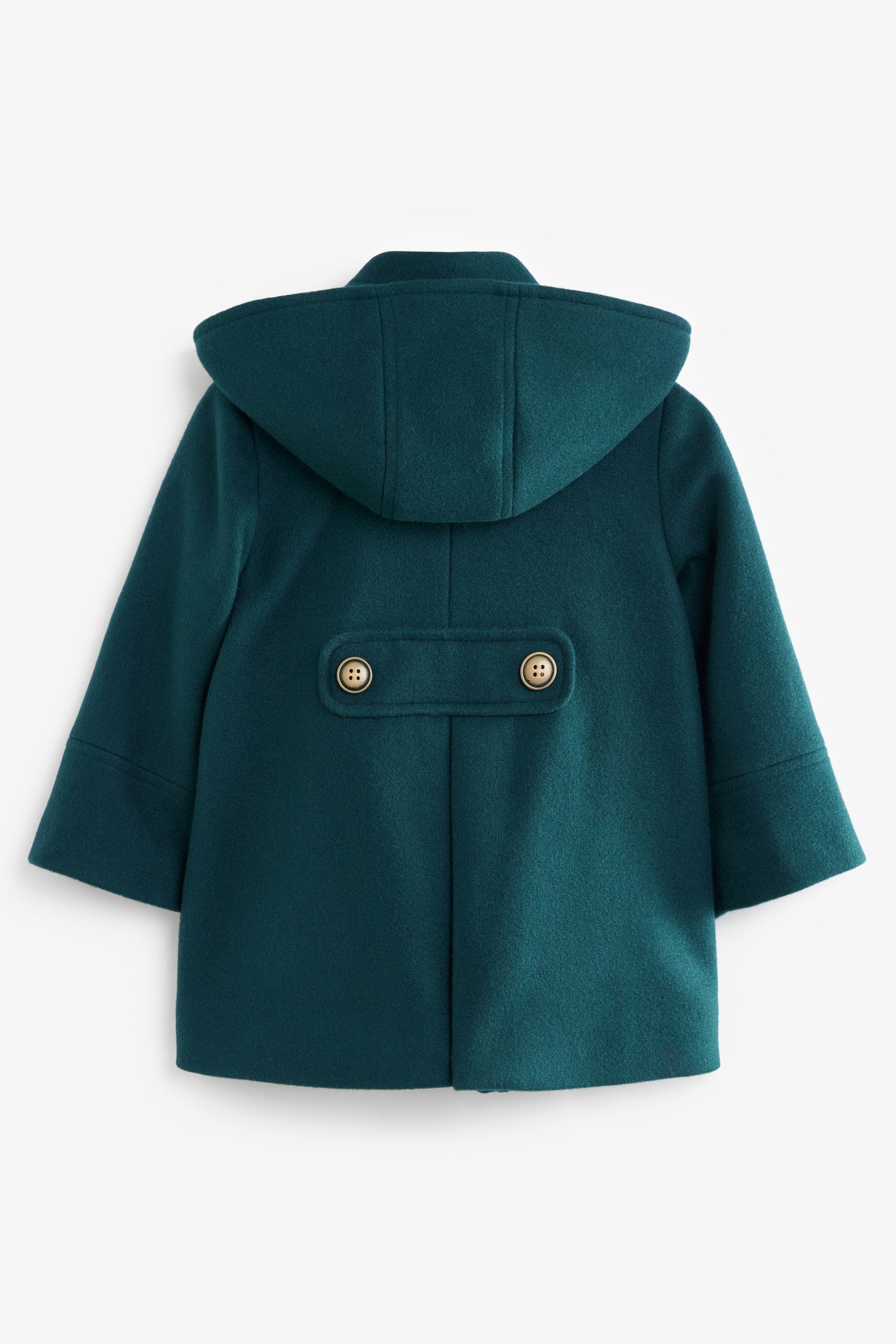 Teal Blue Wool Mix Coat (3mths-7yrs)