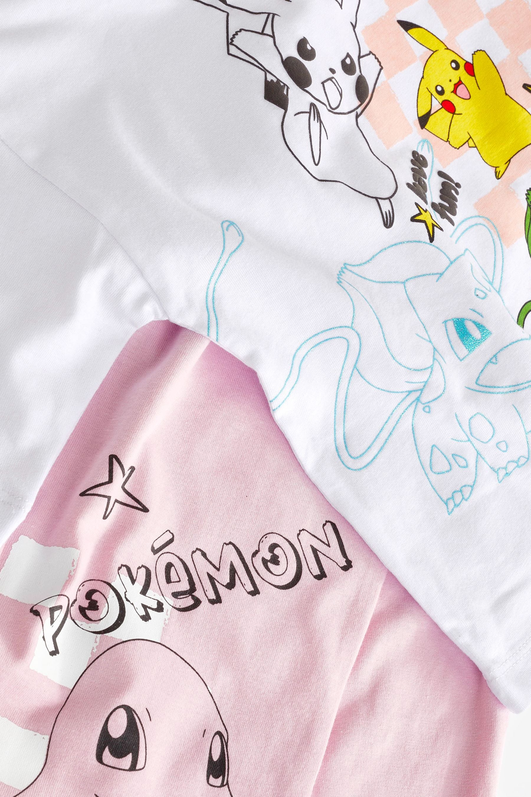 Pokemon Pink/White License Pyjamas (3-16yrs)