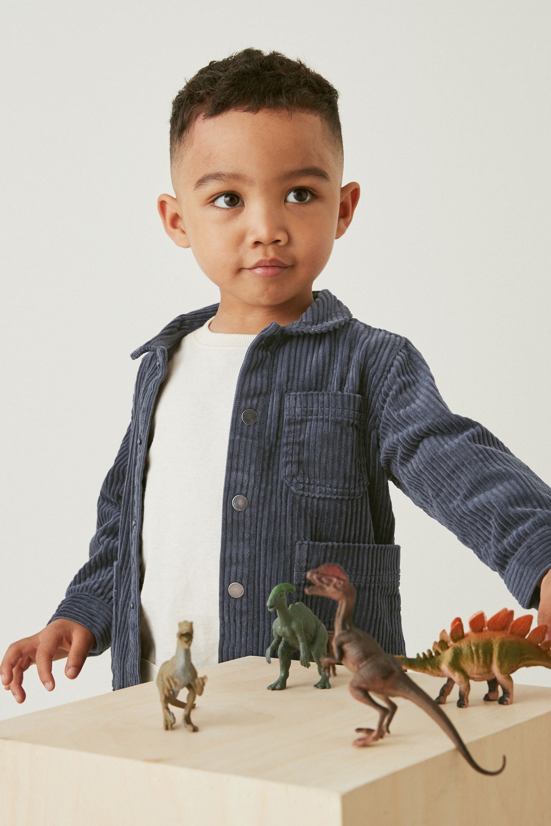 Indigo Blue Corduroy Shacket (3mths-9yrs)