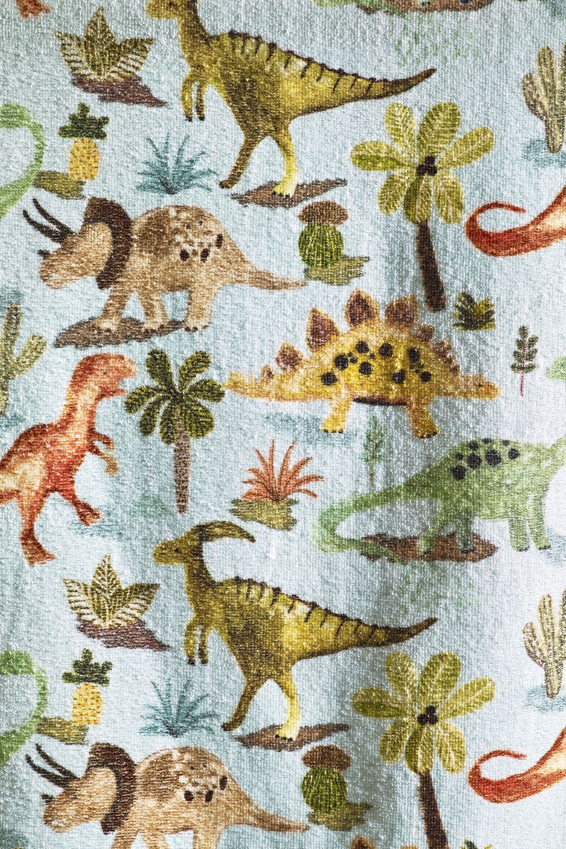 Blue Children's Dinosaur 100% Cotton Towel