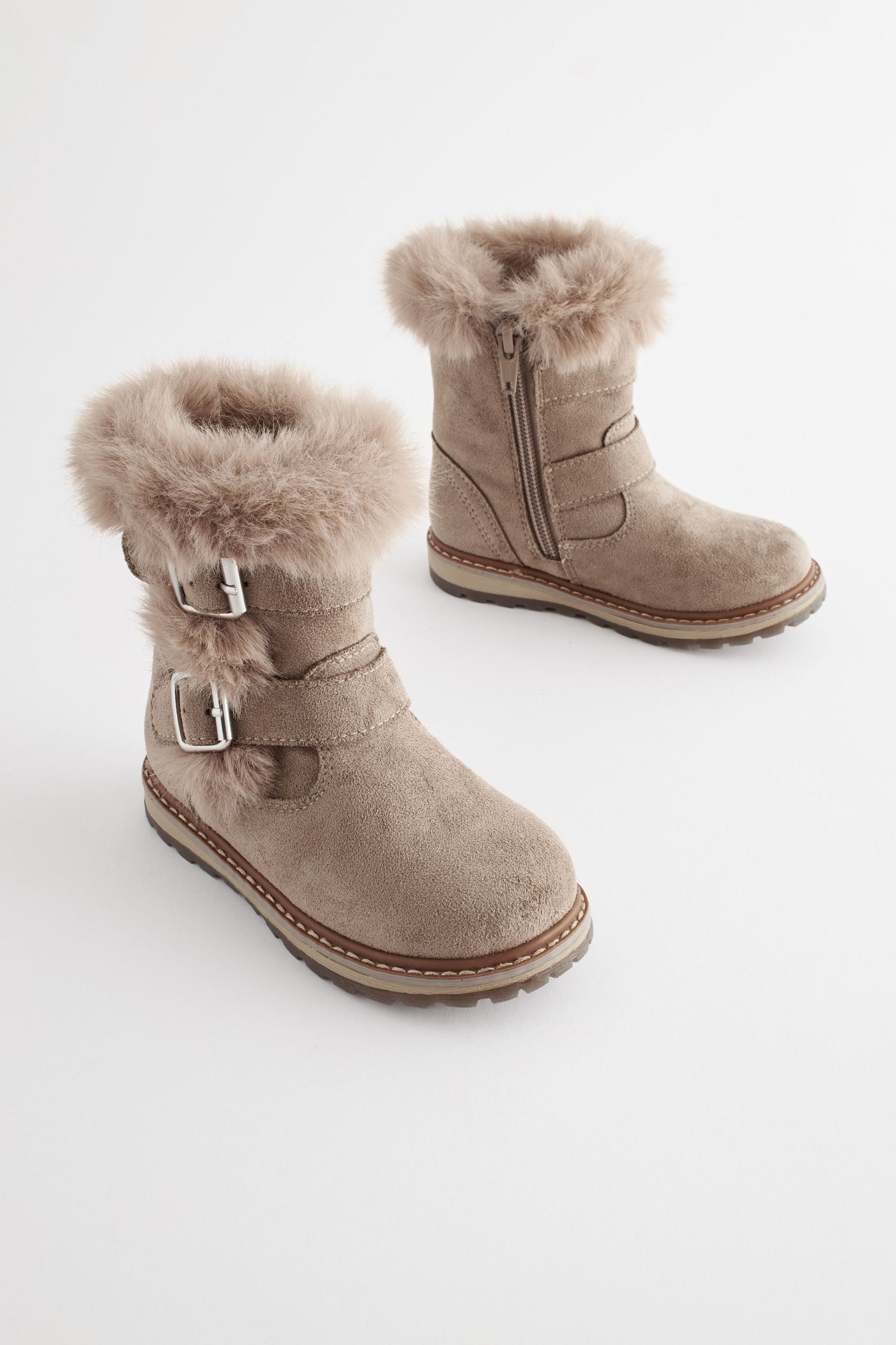 Mink Grey Pull-On Boots