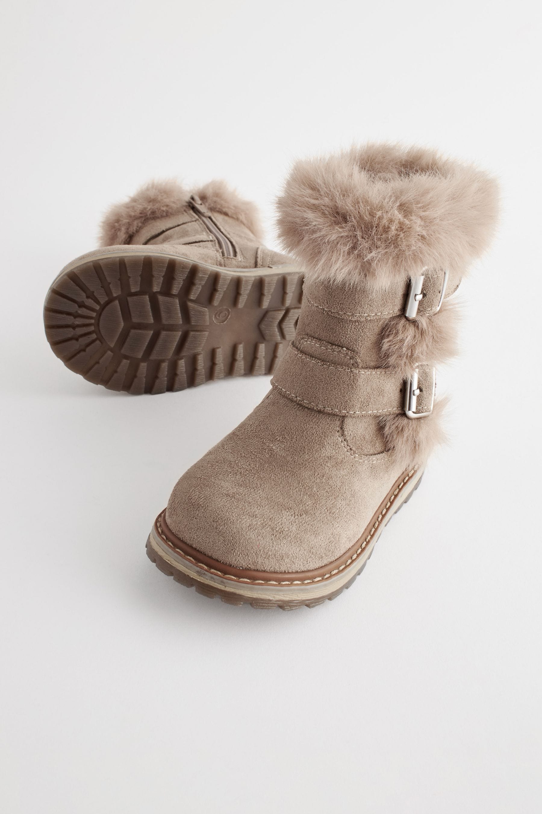 Mink Grey Pull-On Boots