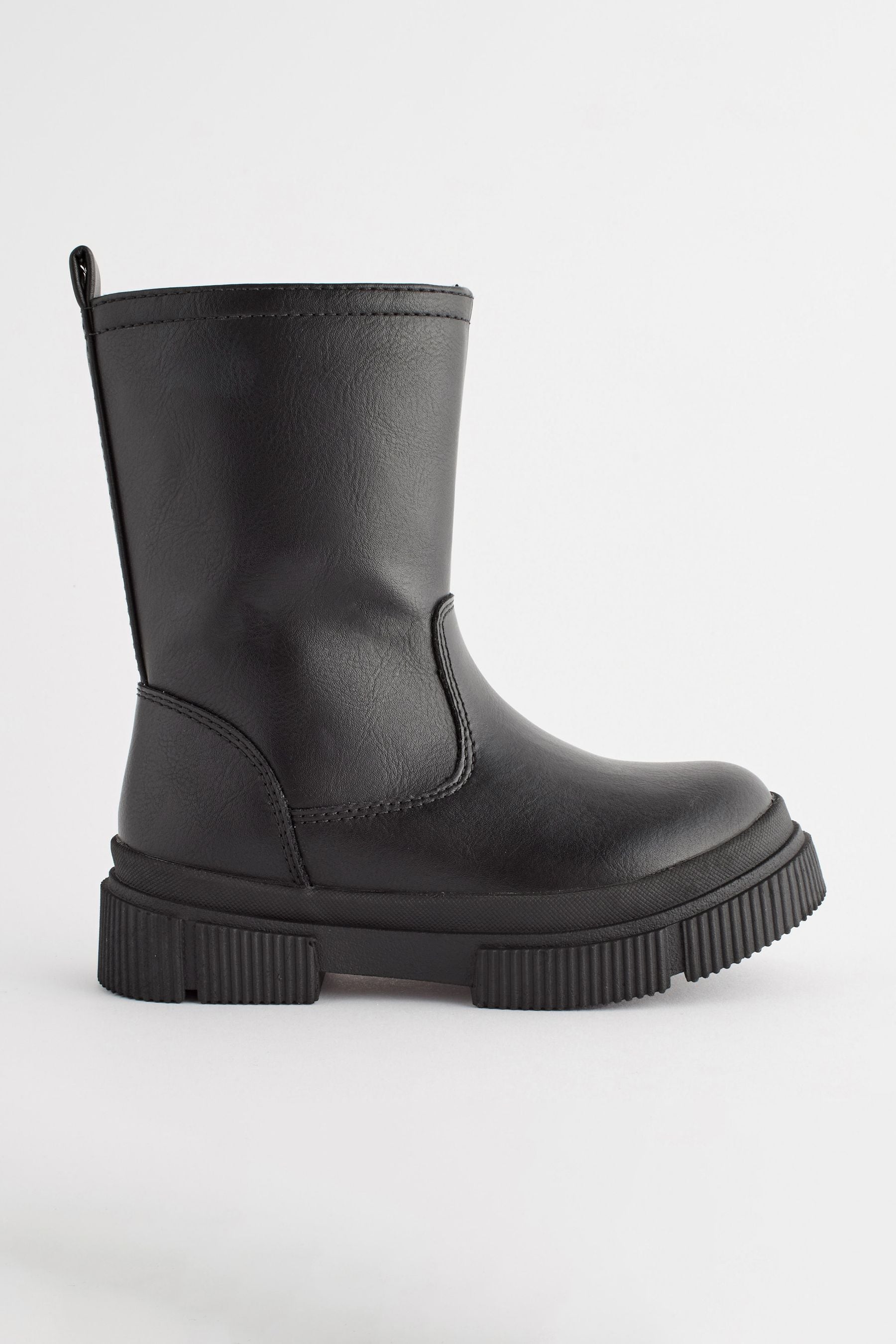 Black Tall Chunky Boots