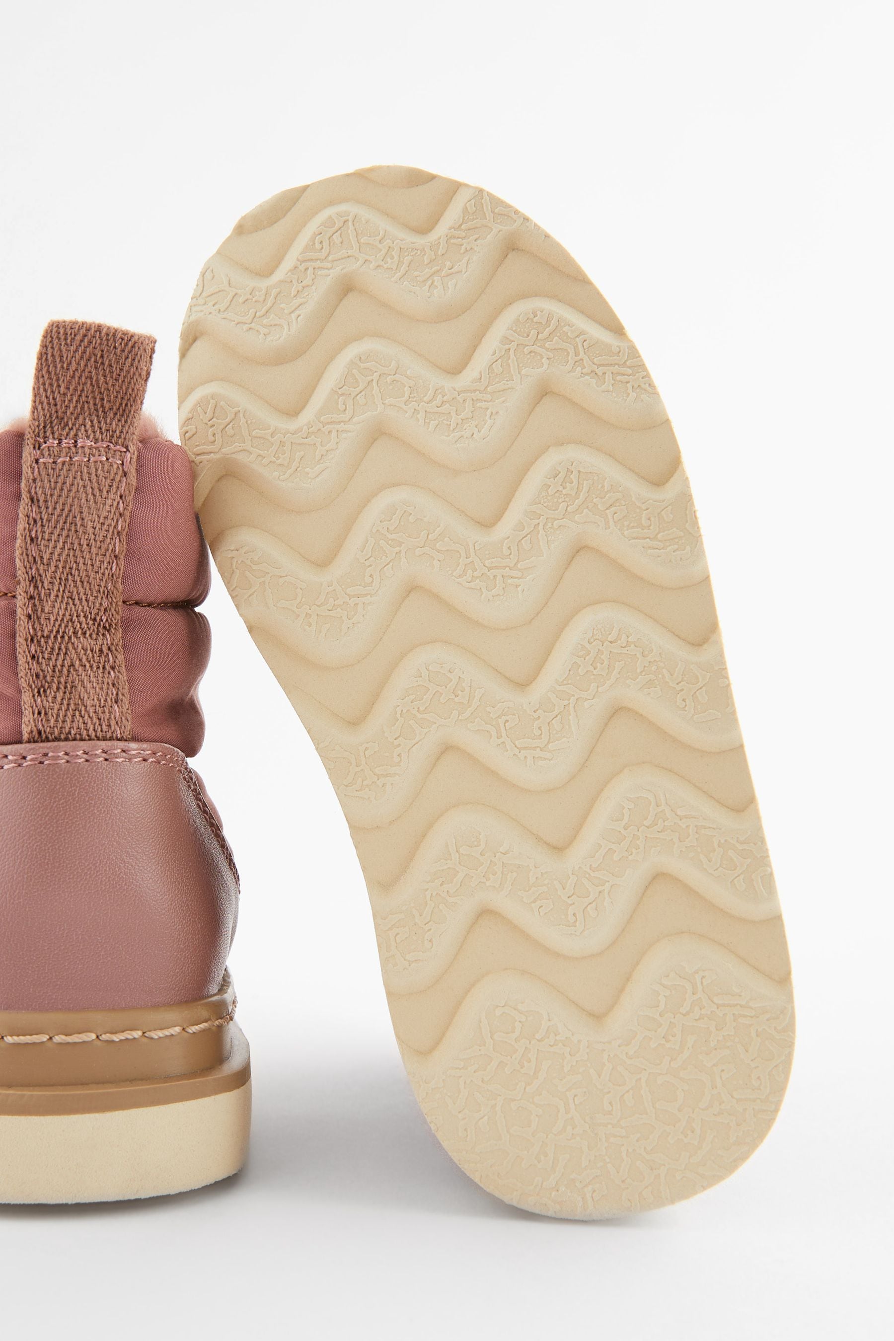 Fig Pink Quilted Boots