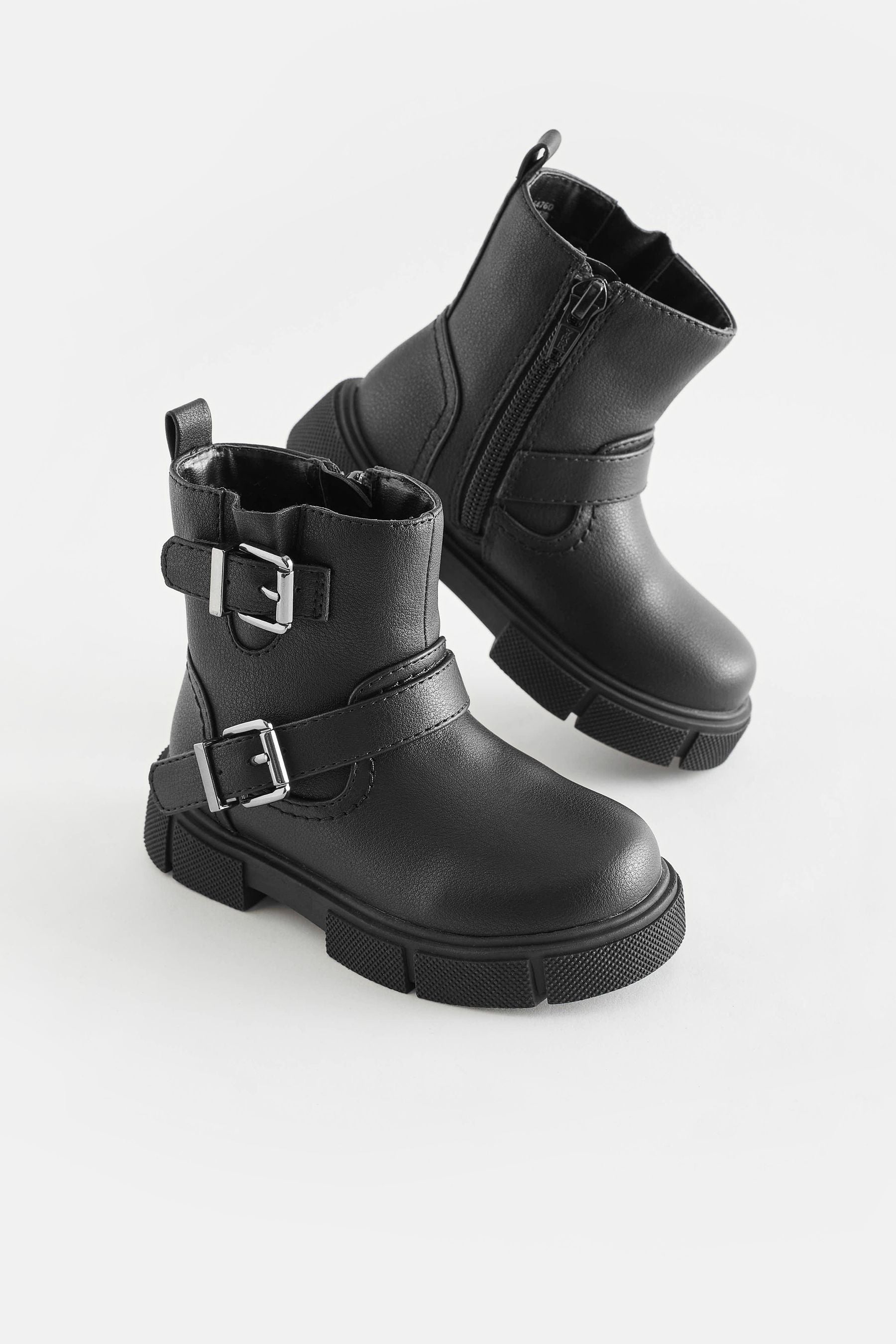 Black Biker Boots