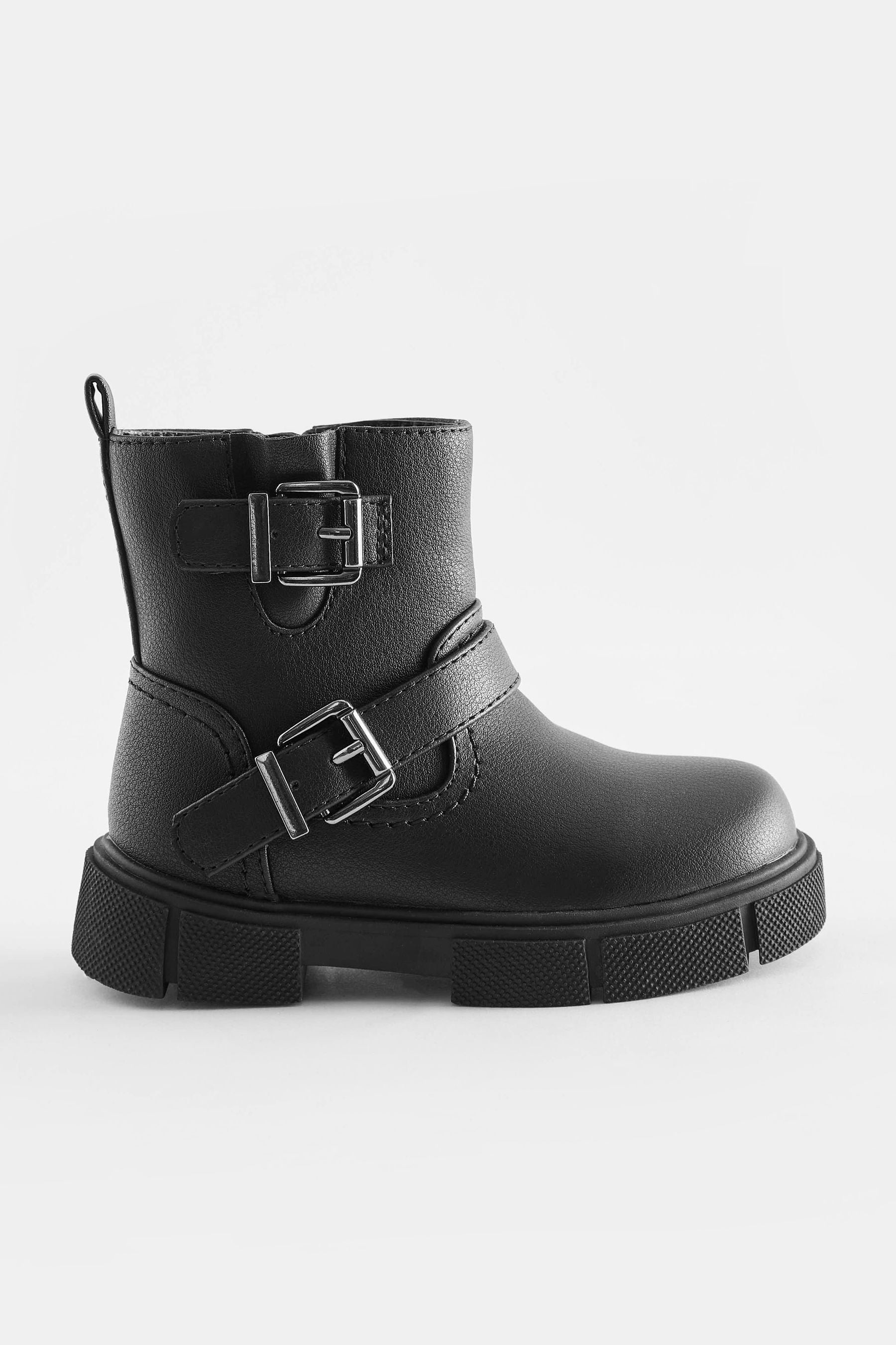 Black Biker Boots