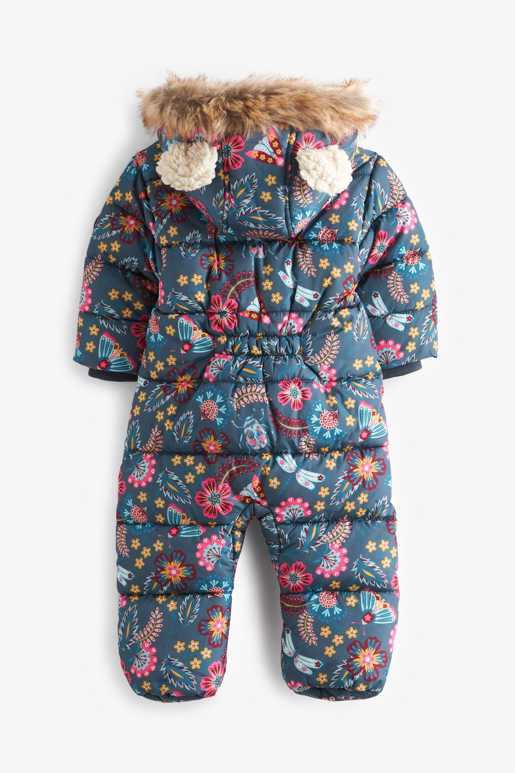 Floral FatFace Baby Snowsuit