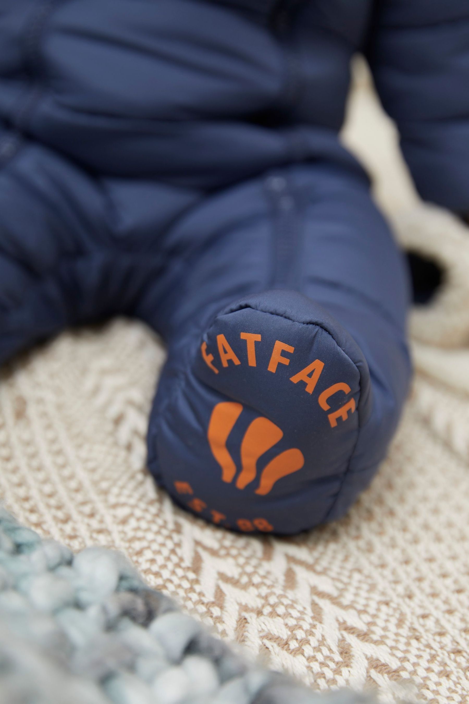 Navy FatFace Baby Snowsuit