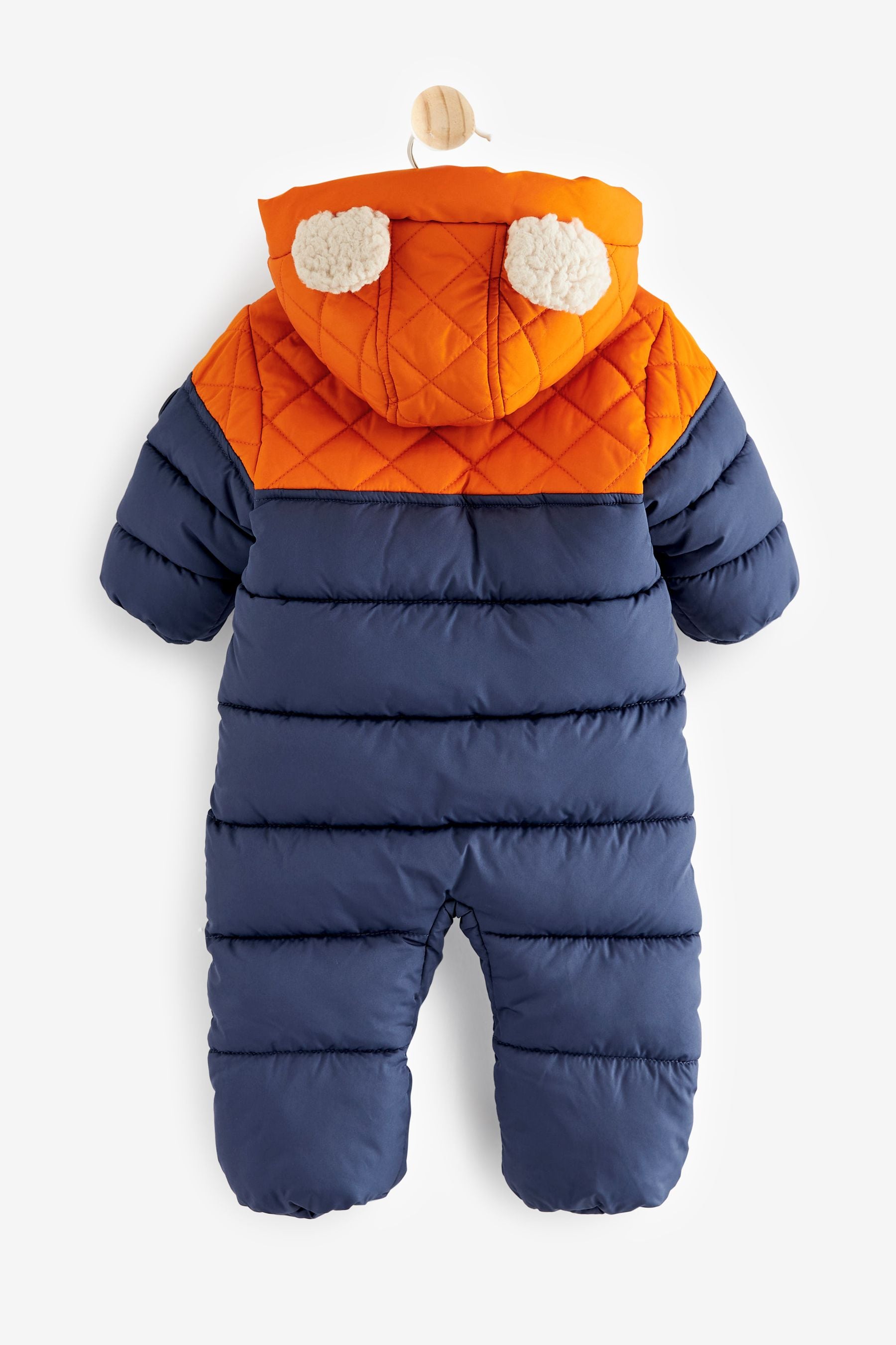 Navy FatFace Baby Snowsuit