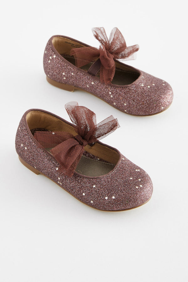 Fig Pink Bow Mary Jane Occasion Shoes