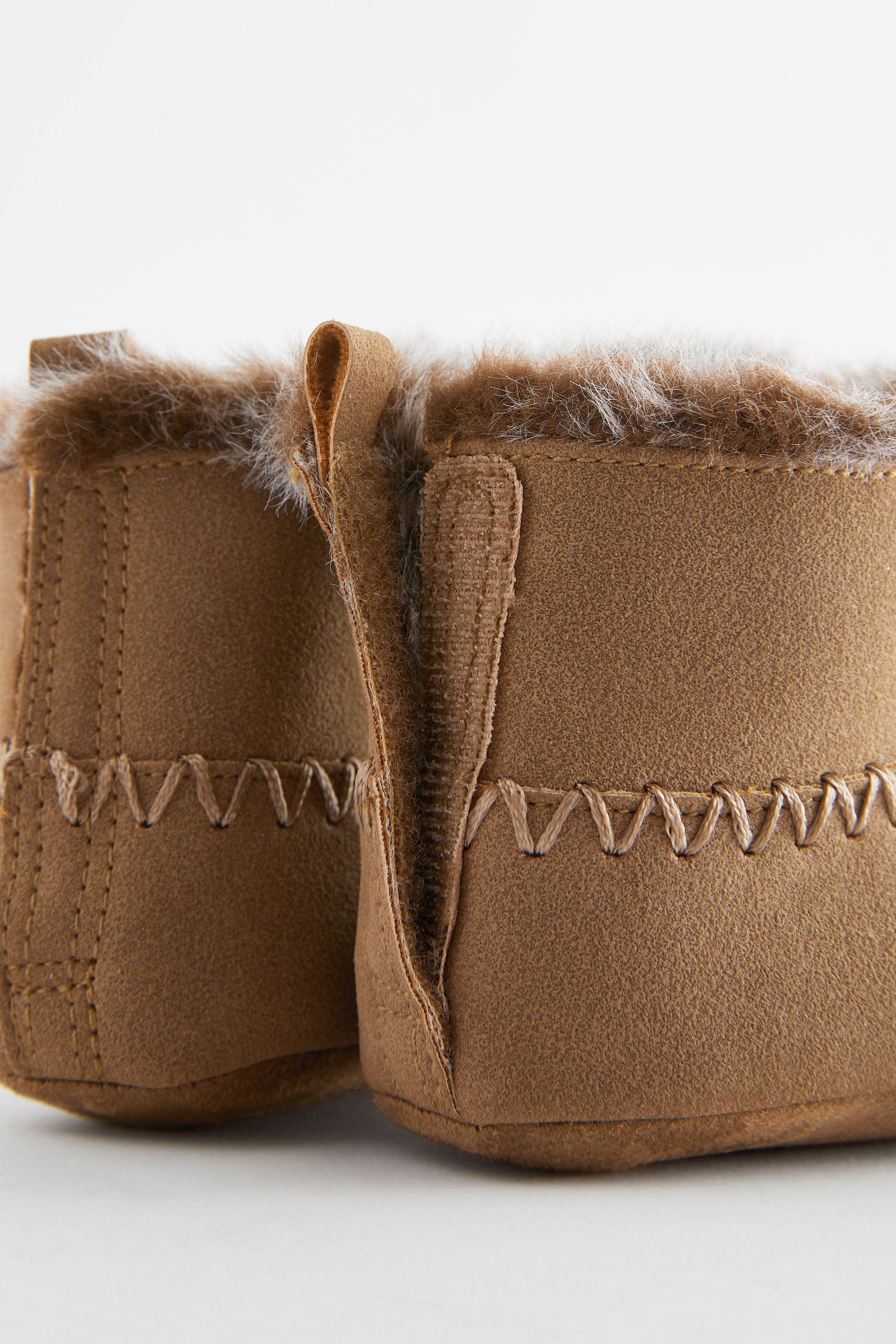 Tan Brown Cosy Pull On Baby Boots (0-24mths)