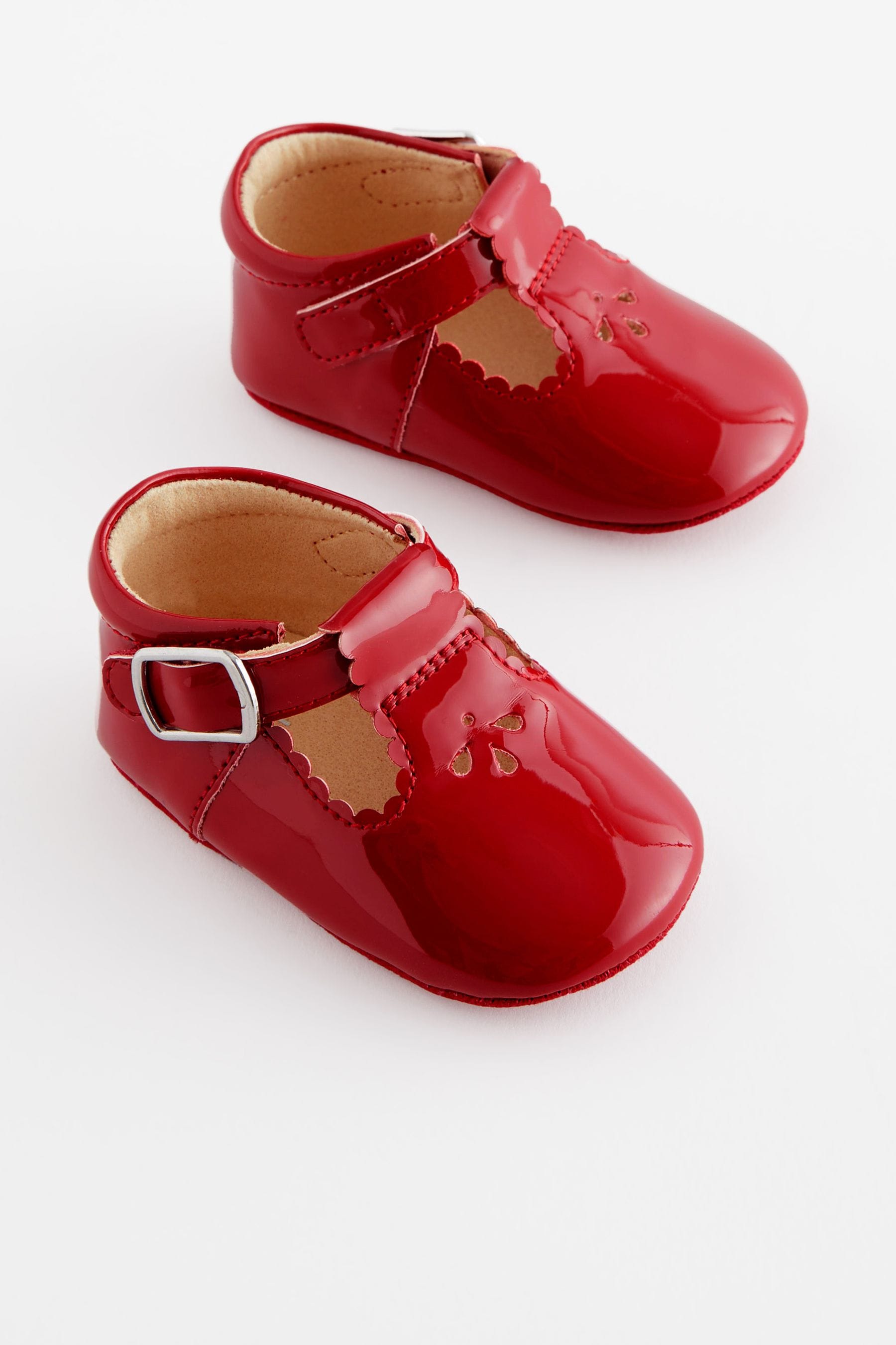 Red Baby T-Bar Shoes (0-24mths)