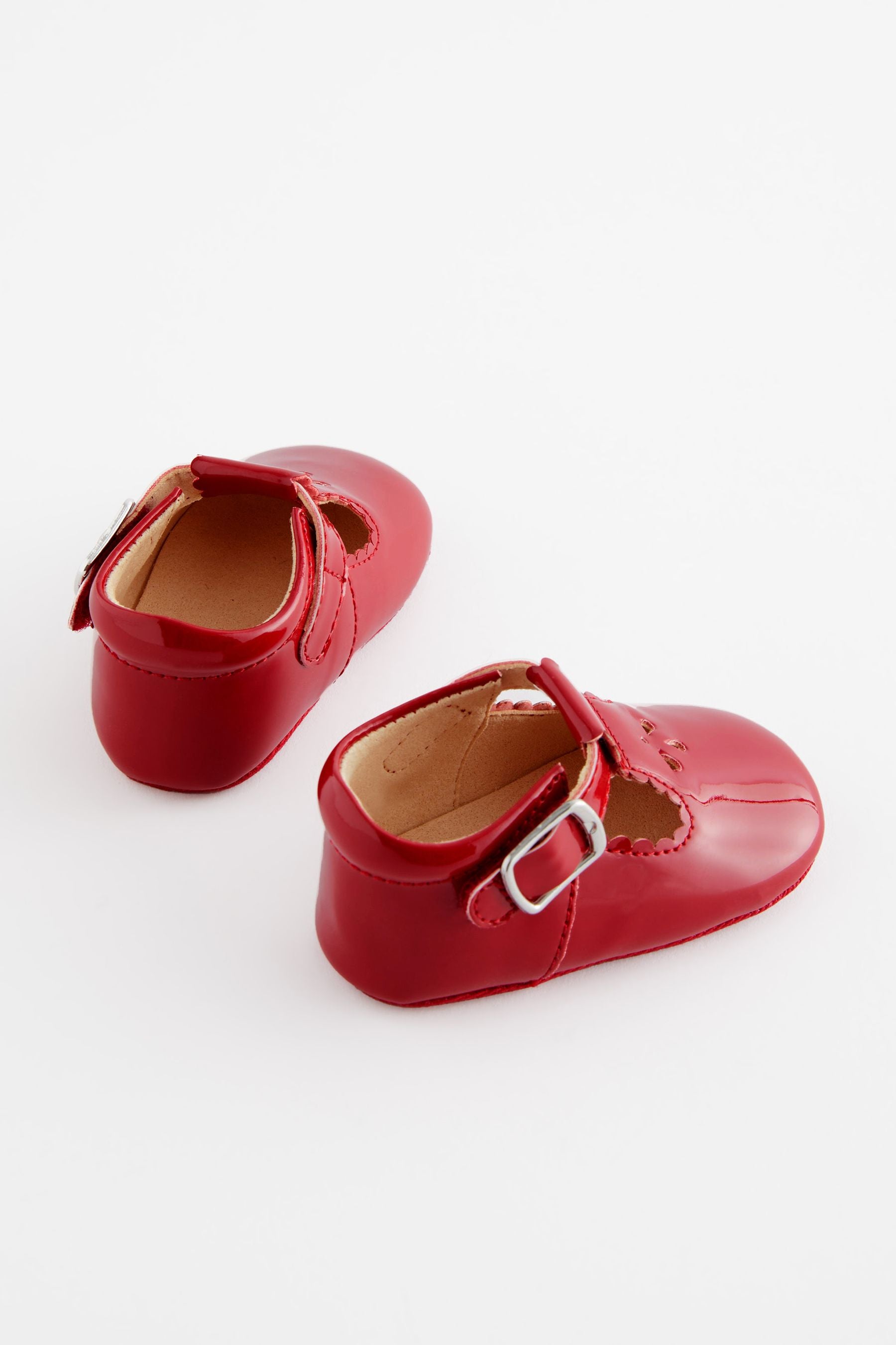 Red Baby T-Bar Shoes (0-24mths)