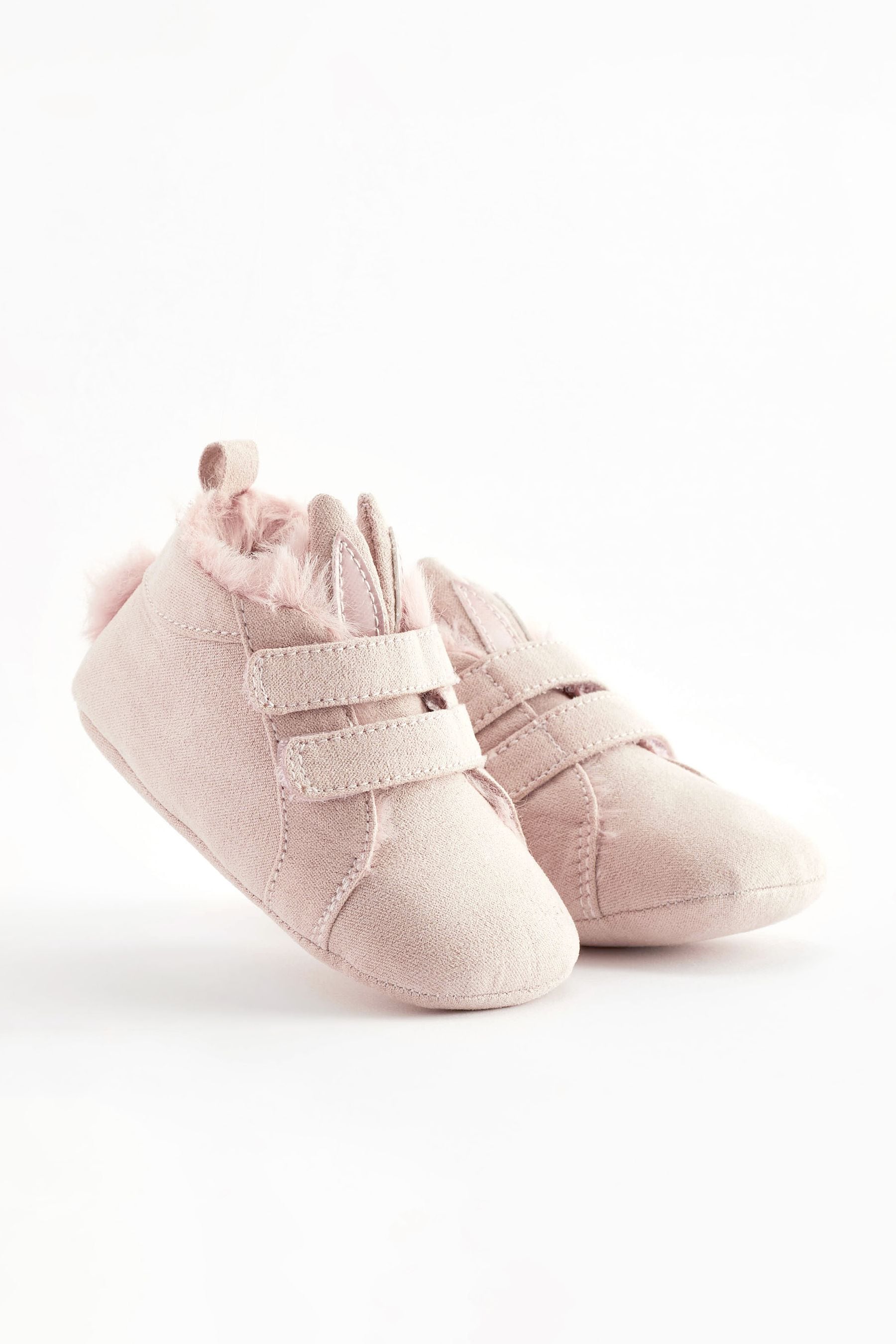 Pink Bunny High Top Baby Trainers (0-24mths)