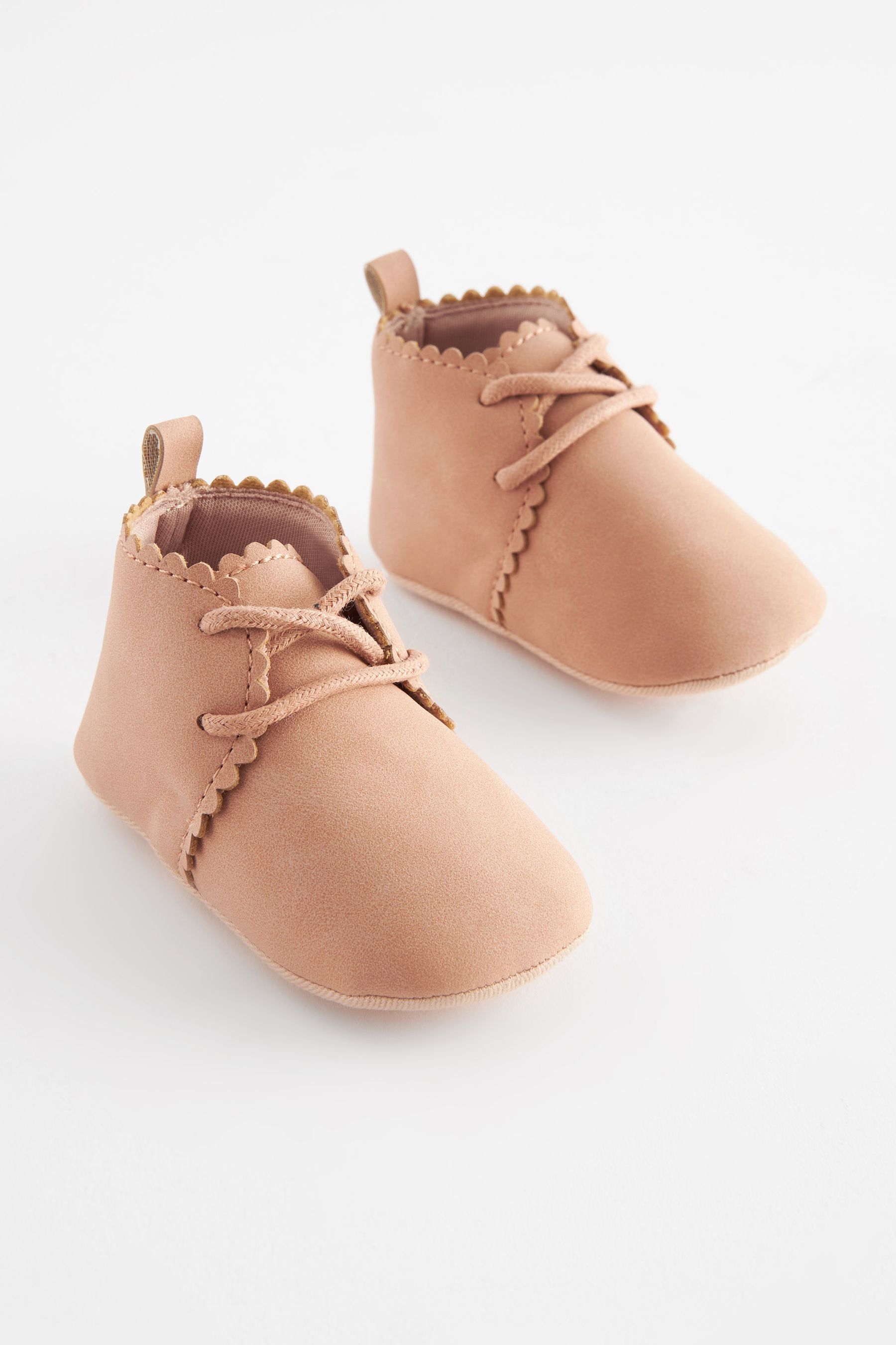 Tan Brown Lace Up Baby Boots (0-18mths)