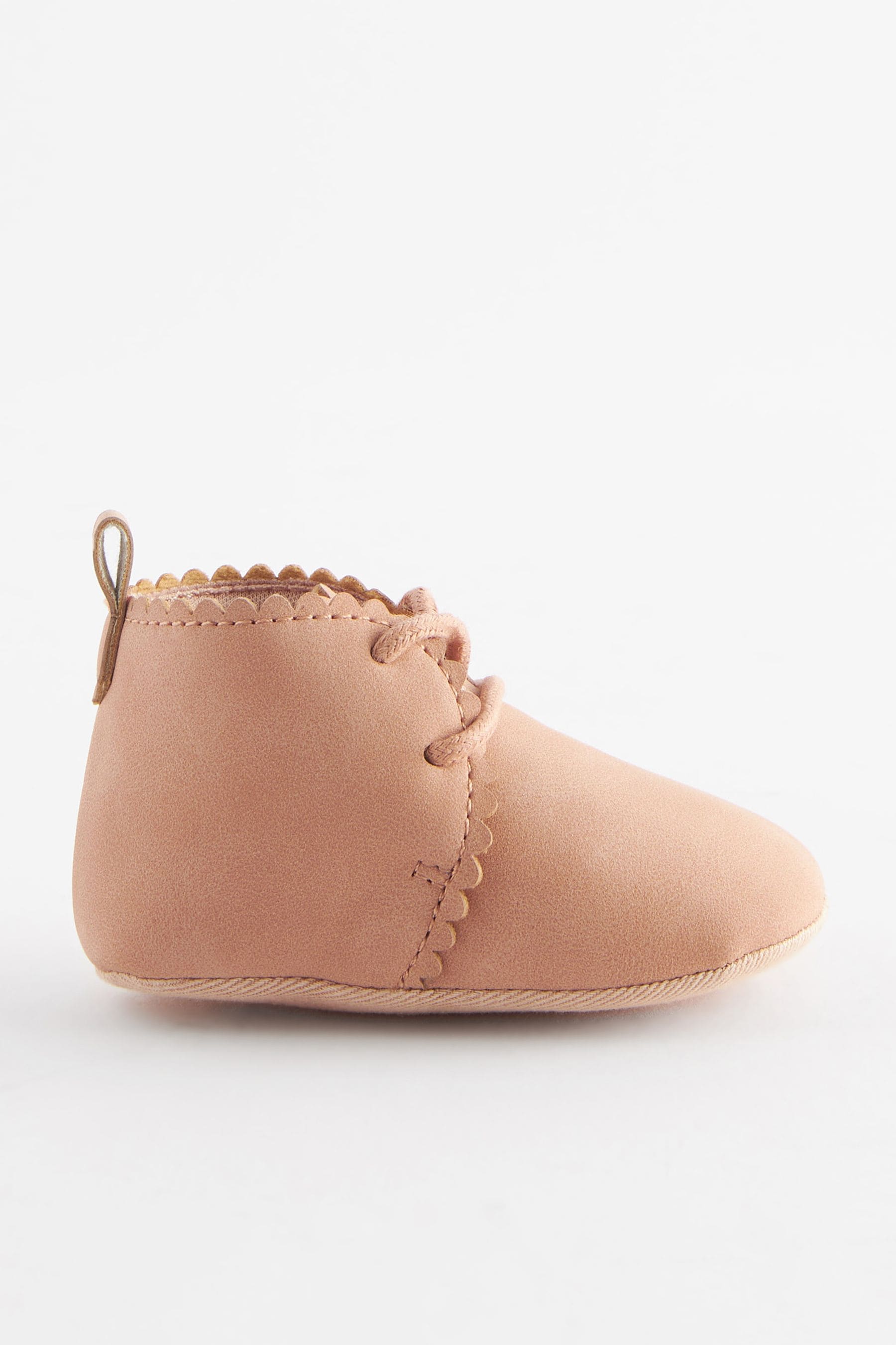 Tan Brown Lace Up Baby Boots (0-18mths)