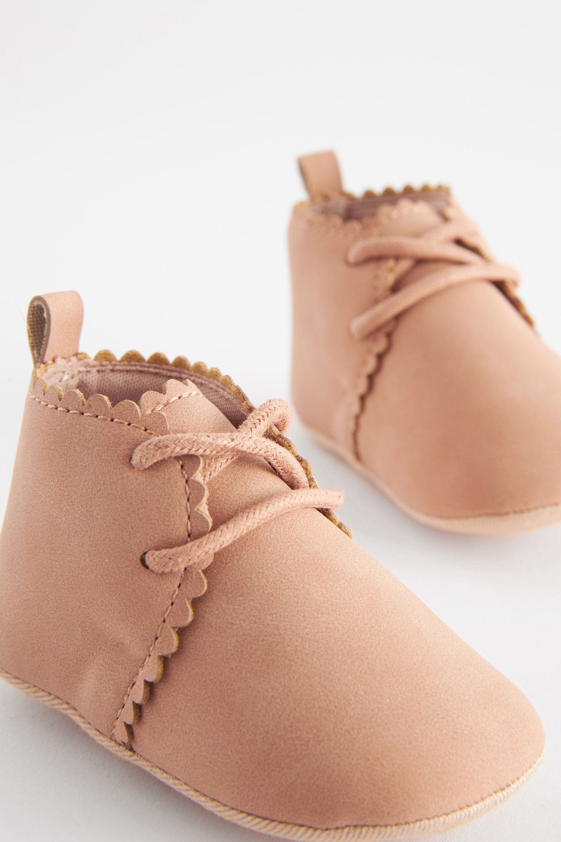 Tan Brown Lace Up Baby Boots (0-18mths)